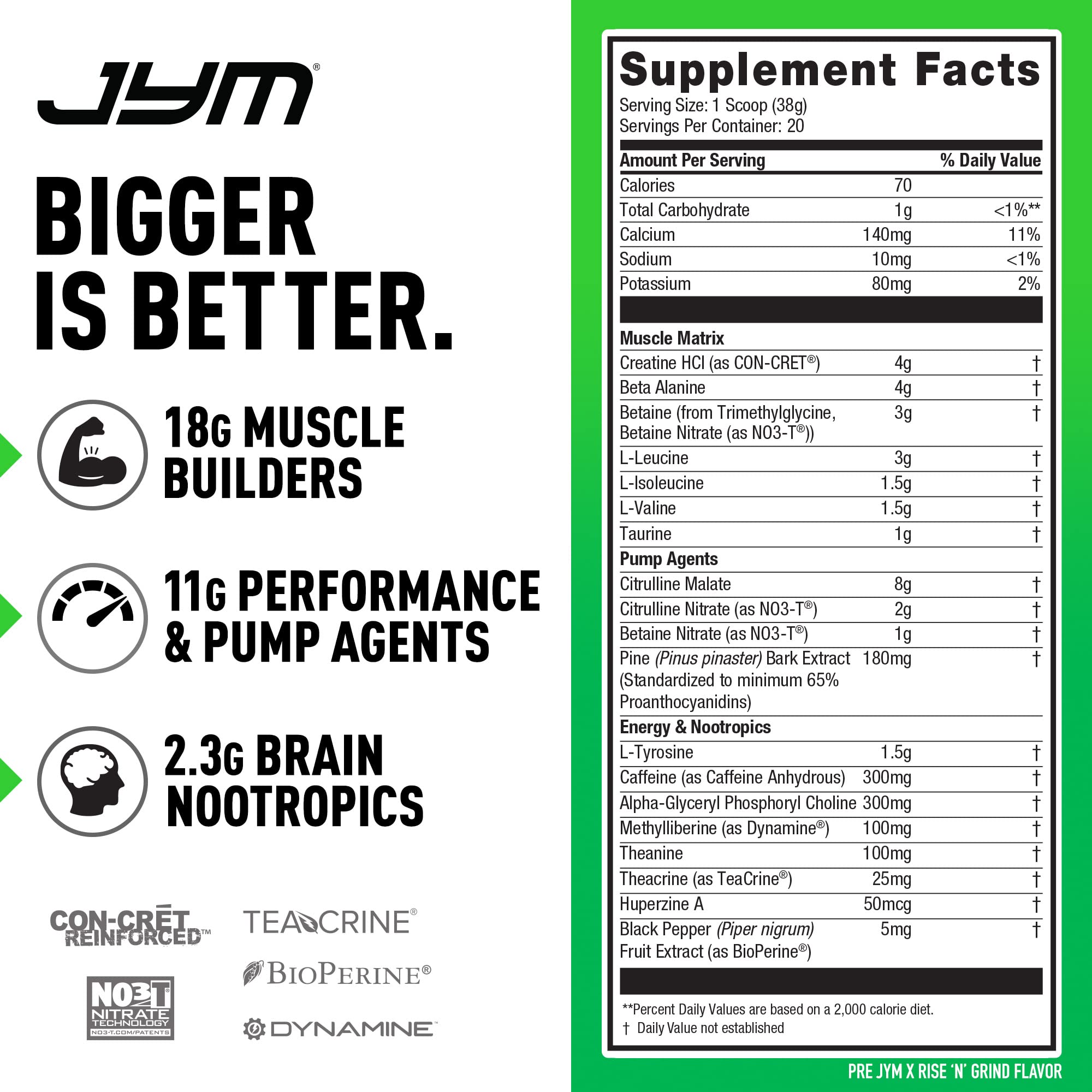 PRE JYM X - Rise N' Grind JYM Supplement ScienceAu supplements
