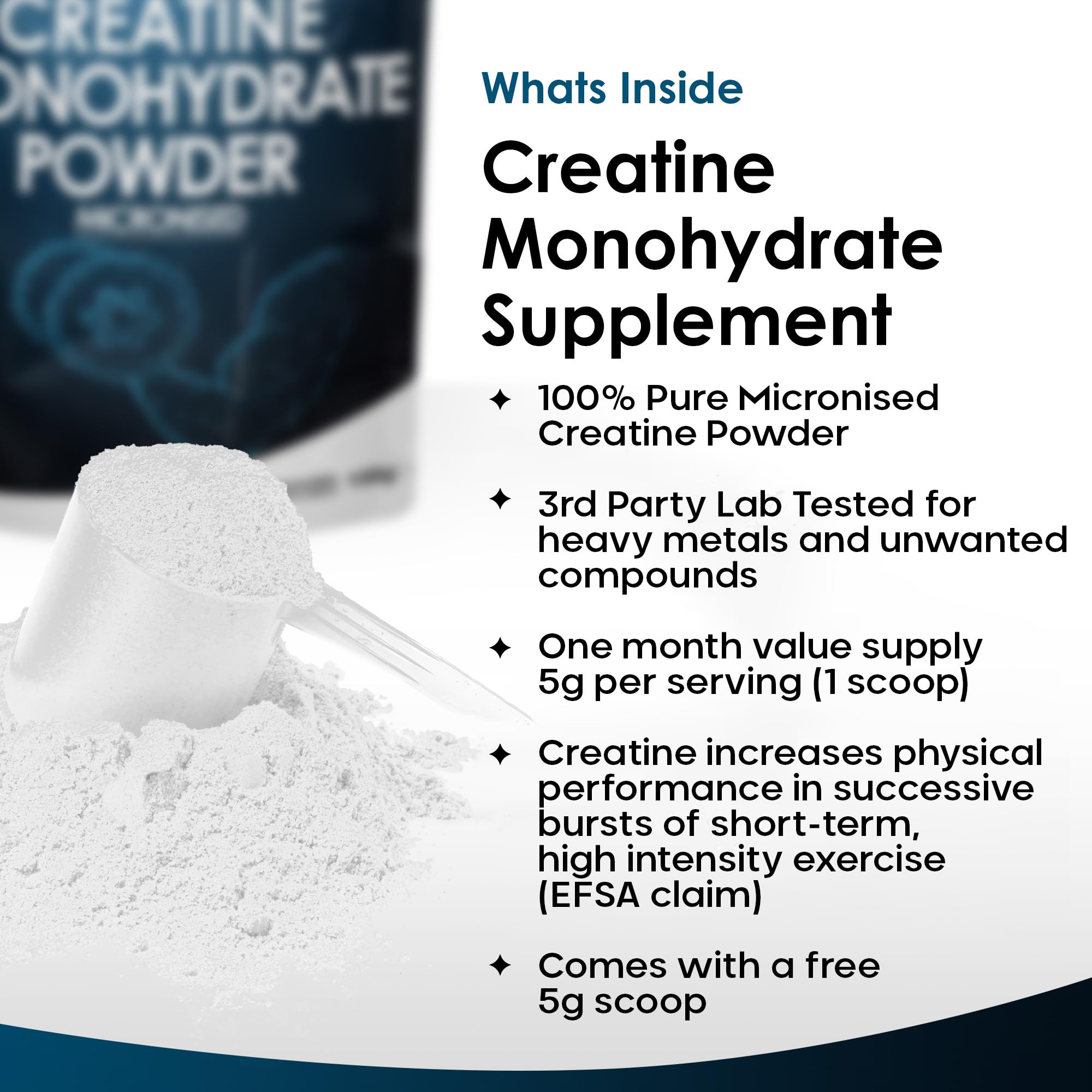 Creatine Monohydrate Powder 100% Pure Micronized Creatine - 350g Increased Absorption NEW LEAF PRODUCTSUS supplements