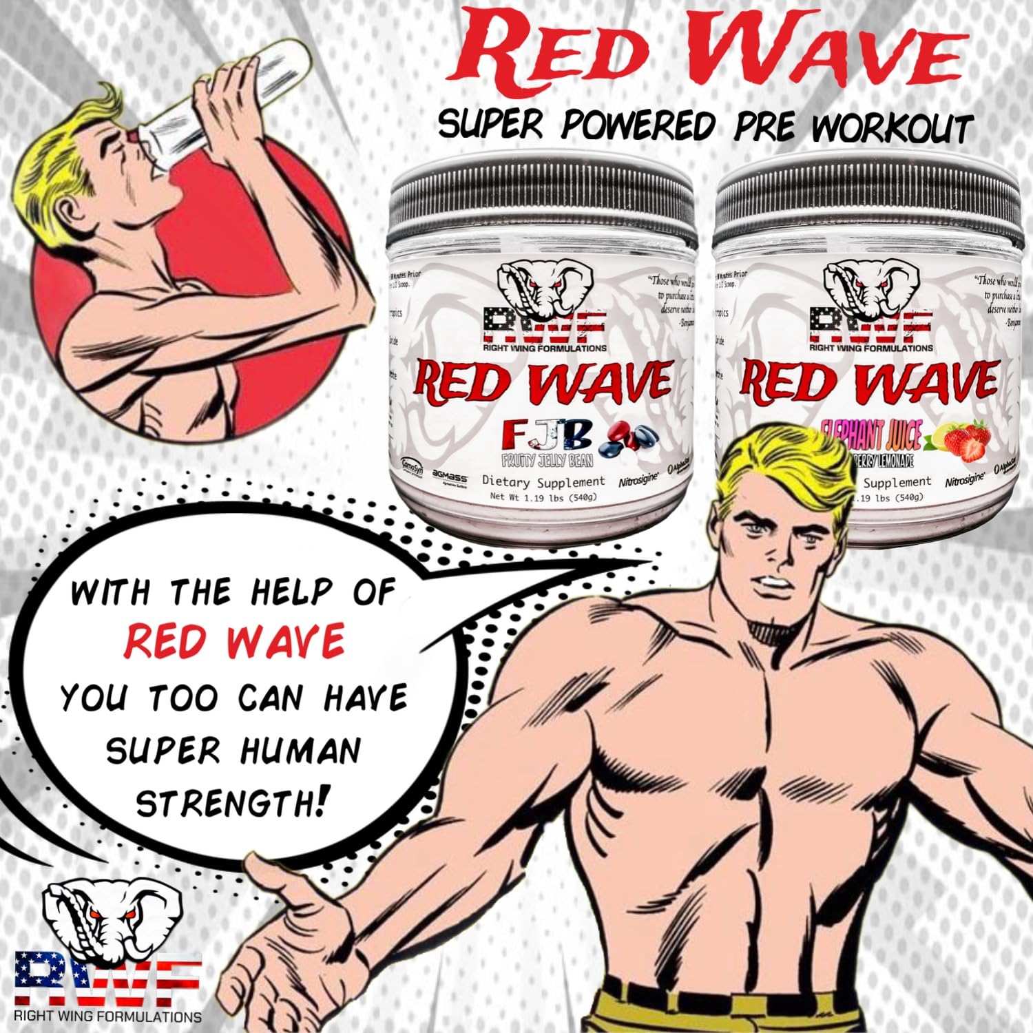 Red Wave Pre Workout Powder With Creatine, Perfect For Men And Women Right Wing FormulationsAu supplements