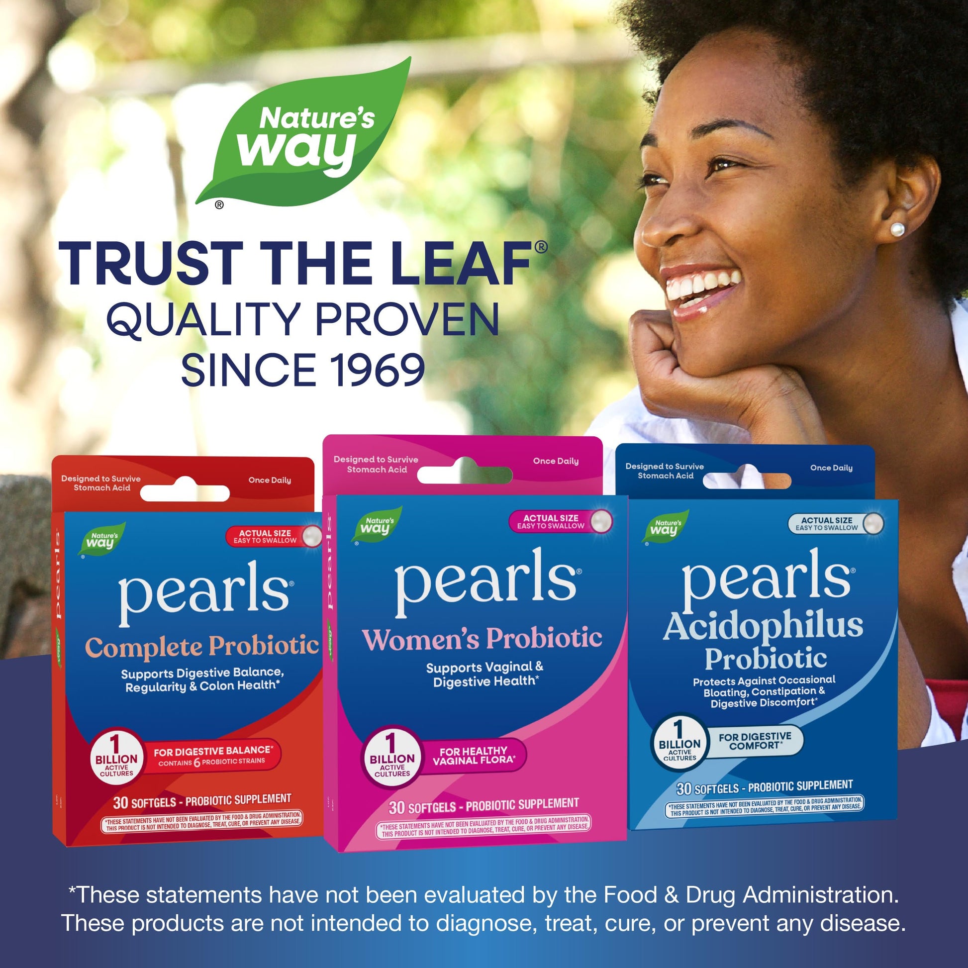 Nature's Way Pearls Women's Probiotic, Supports Women's and Digestive Health*, Protects Against Occasional Constipation & Bloating*, 1 Billion Live Cultures, 30 Softgels (Packaging May Vary) Nature's WayAu supplements