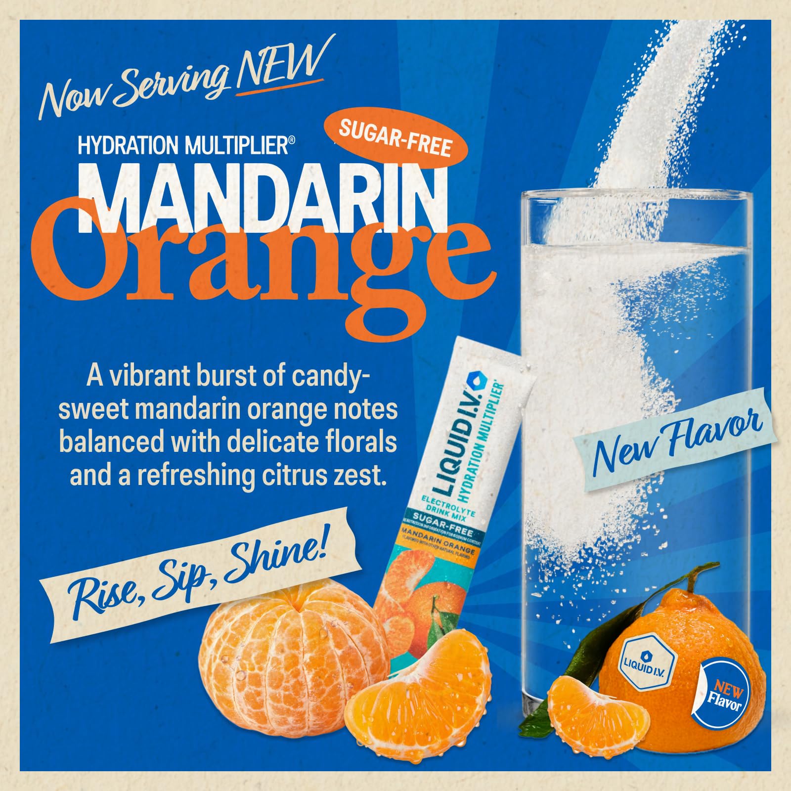 Liquid I.V.® Hydration Multiplier Sugar Free – Mandarin Orange | Electrolyte Powder Drink Mix | 3 Pack (42 Servings) Liquid I.V.US supplements