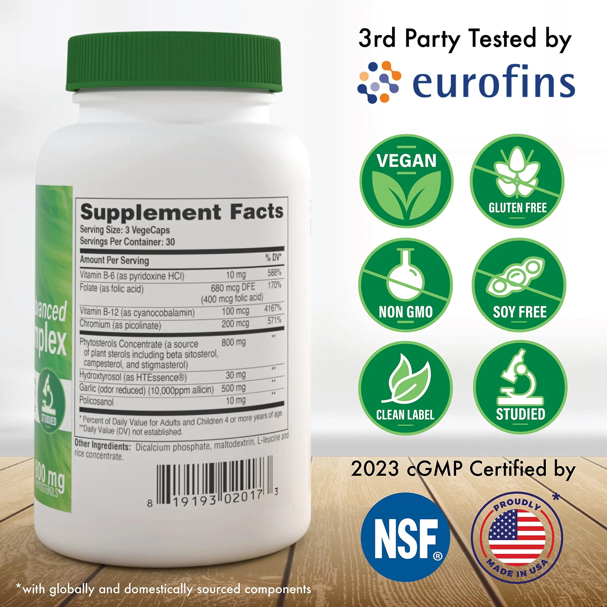 Health Thru Nutrition Advanced Cholesterol Complex | Heart Health Support & Lipid Metabolism with Phytosterols, Policosanol, Hydroxytyrosol, Chromium and More | Vegan, Non-GMO (Pack of 90) Health Thru NutritionAu supplements