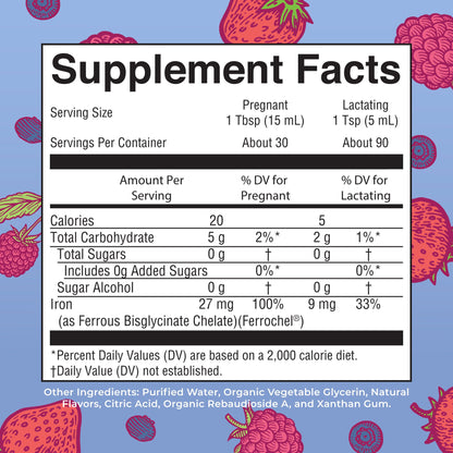 MaryRuth Organics | Liquid Iron Supplement Prenatal & Postnatal for Pregnant & Lactating | Iron Deficiency | Immune Support | Sugar/Gluten Free | Vegan | Non-GMO | 15.22 Fl Oz MARYRUTH'SUS supplements