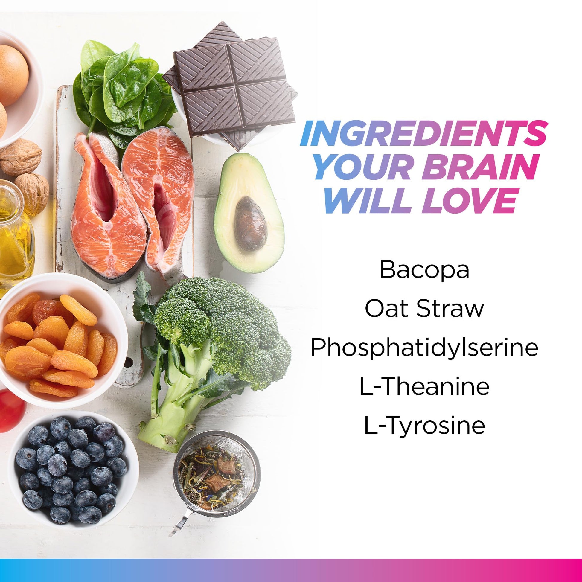 Livingood Daily Brain Supplements for Memory & Focus, Nootropic Pills with Bacopa, L Theanine, L Tyrosine, Amino Acids & More, Cognitive Support for Men & Women, Vegan, Gluten Free, 60 Capsules Livingood DailyAu supplements
