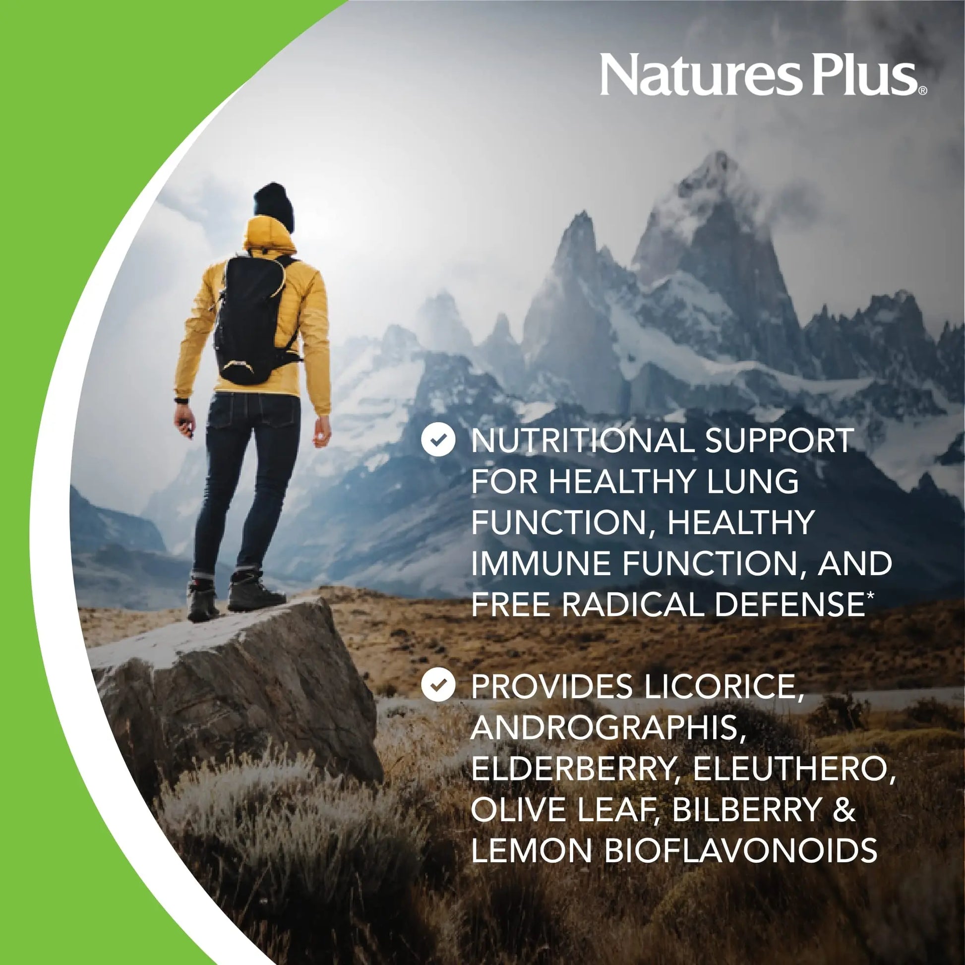NaturesPlus AgeLoss Lung Support - 90 Capsules - Vegetarian, Gluten Free - 30 Servings NaturesPlusnz supplements