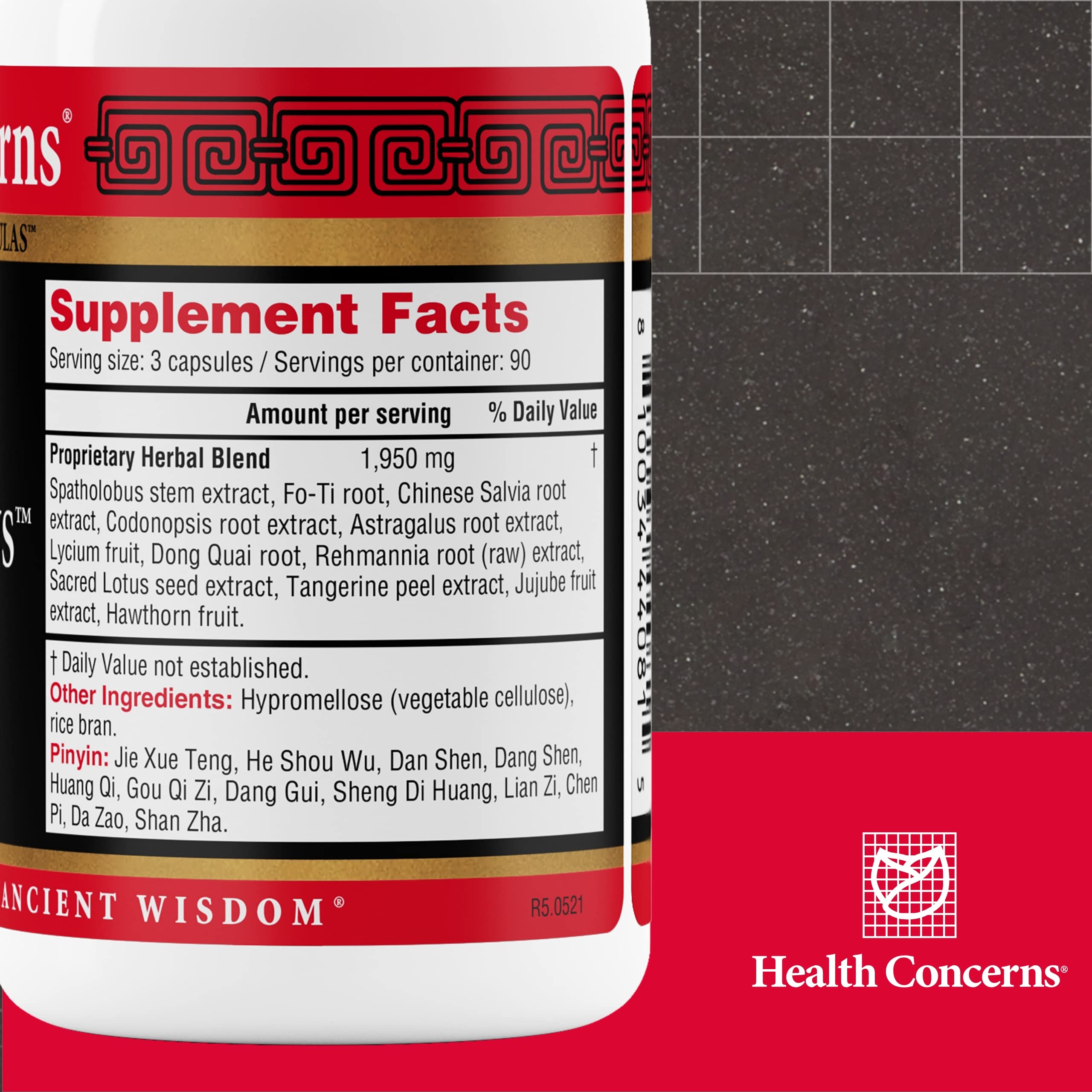Health Concerns Marrow Plus – Bone Marrow & Blood Generation Herbal Supplement – Chinese Herbal Formula for Anemia, & Circulation Support – Astragus, Salvia, & Tangerine Extracts – 270 Capsules Health ConcernsAu supplements