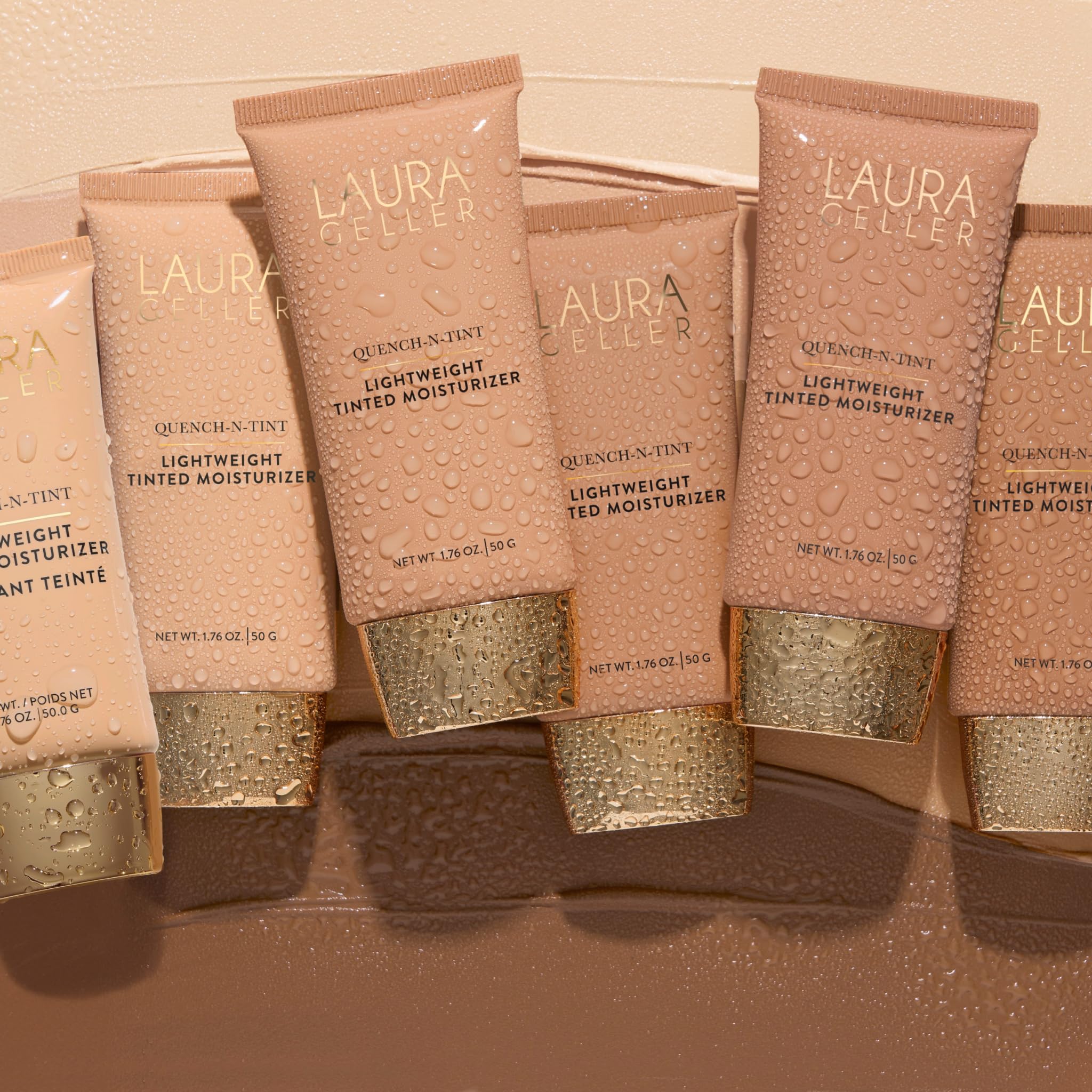 LAURA GELLER NEW YORK Quench-n-Tint Tinted Moisturizer - Sheer to Light Buildable Coverage - Natural Glow Finish - Lightweight Formula with Hyaluronic Acid, 04 Medium LAURA GELLER NEW YORKAu supplements
