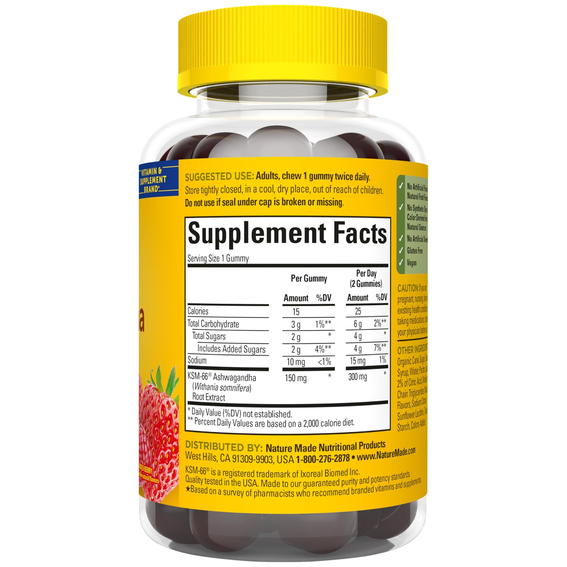 Nature Made Ashwagandha Gummies, Vegan, KSM 66 Ashwagandha Supplement for Stress Support, 60 Count, 30-Day Supply Nature MadeAu supplements