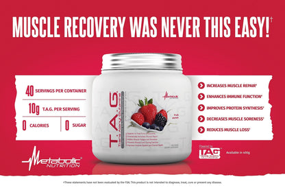 Metabolic Nutrition, TAG, Trans Alanyl Glutamine, 100% L-Glutamine Peptide Powder Metabolic NutritionUS supplements