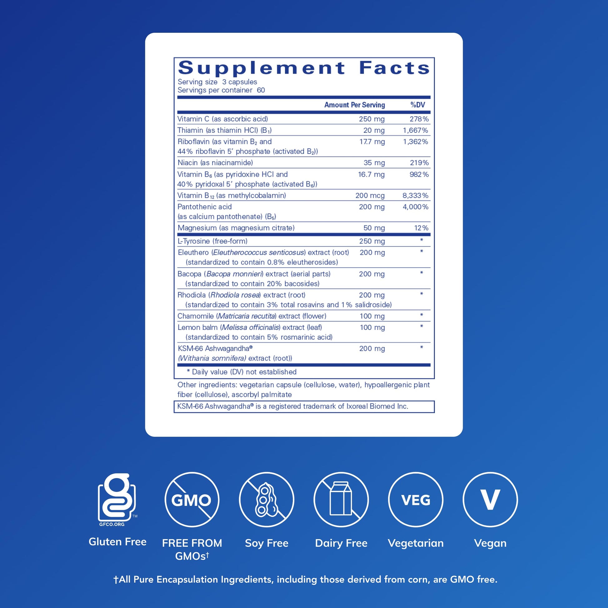 Pure Encapsulations Daily Stress Formula | Promotes Relaxation and Moderates the Effects of Occasional Stress*| 180 Capsules Pure EncapsulationsAu supplements