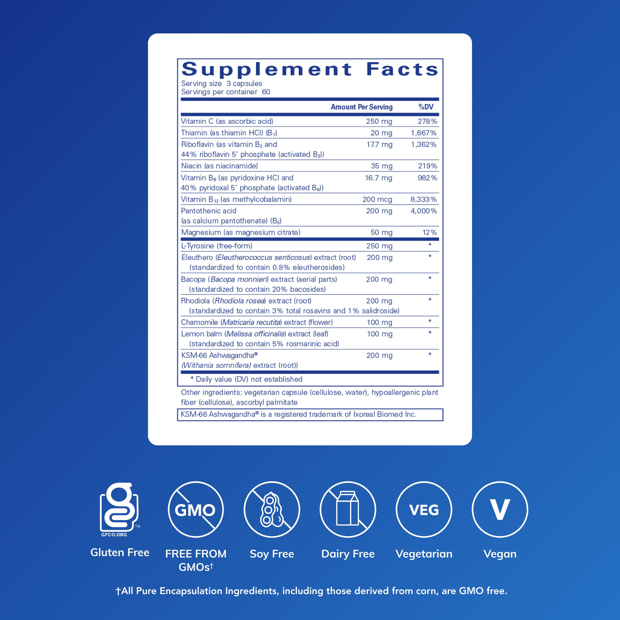 Pure Encapsulations Daily Stress Formula | Promotes Relaxation and Moderates the Effects of Occasional Stress*| 180 Capsules Pure EncapsulationsAu supplements