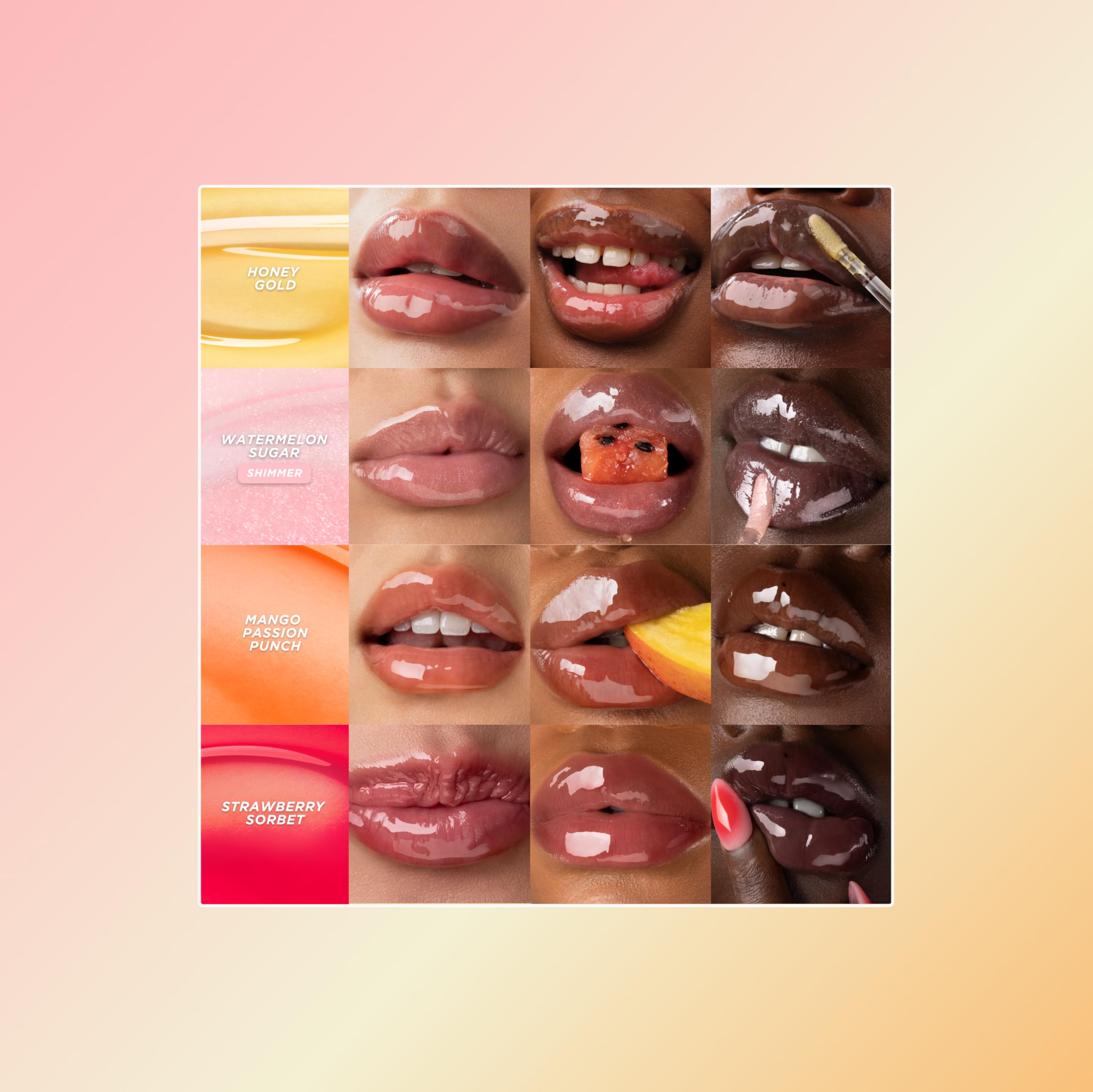 Gisou Honey Infused Hydrating Lip Oil, Nourishing Lip Moisturizer for Dry Lips (Watermelon Sugar) GisouAu supplements