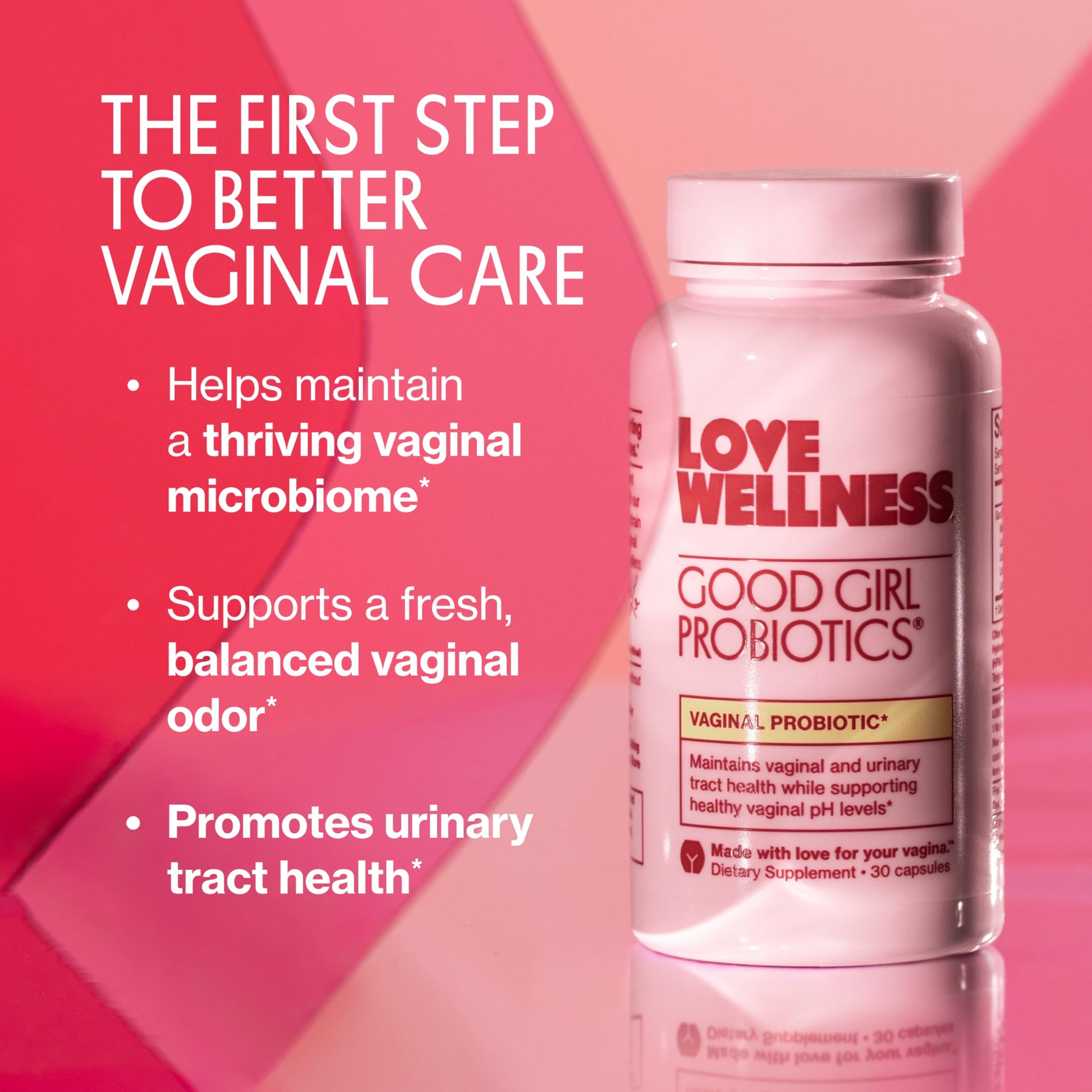 Love Wellness Good Girl Probiotics | Women’s Vaginal Health & pH Balance Supplement | 9-Strain Probiotic for Urinary Tract, Yeast, Odor & Immune Support | Gluten-Free (30-Day Supply) Love WellnessAu supplements
