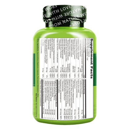 NATURELO One Daily Multivitamin for Women - Energy Support - Whole Food Supplement NATURELOUS supplements