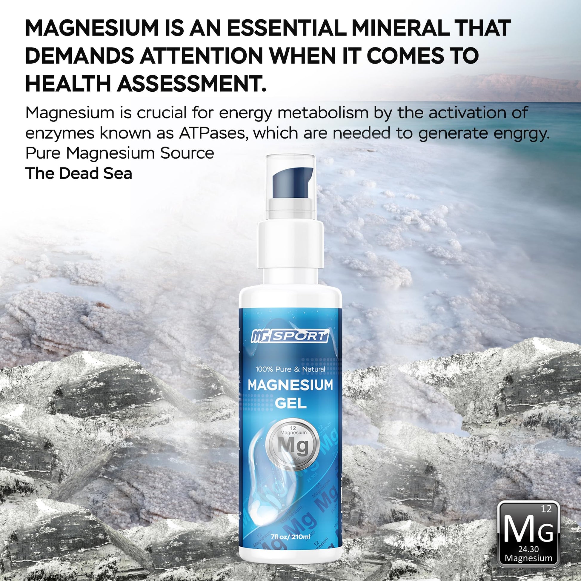 High Absorption Zinc and Magnesium Bundle for Muscle Recovery - Zinc Supplement and Transdermal Magnesium Gel for Leg Cramps MgSportAu supplements