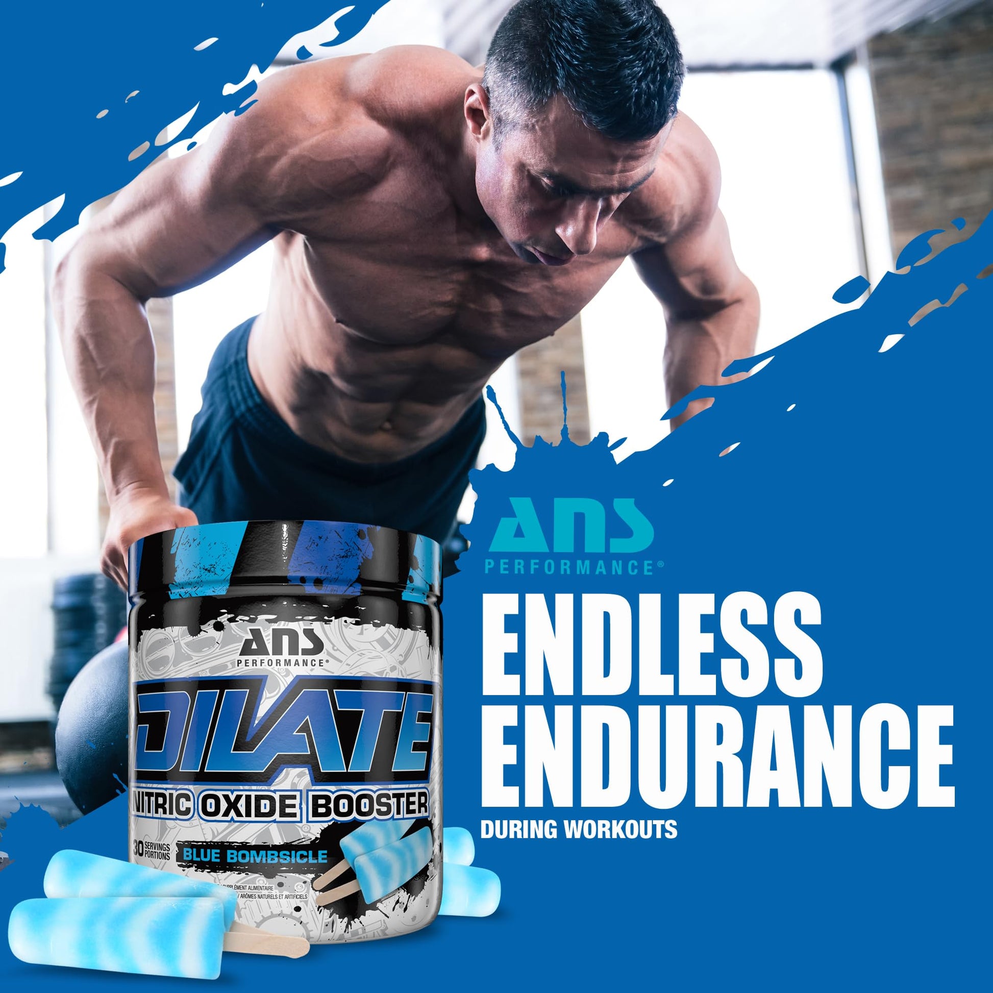 ANS Performance Dilate Pump PreWorkout Powder - Dietary Supplement - Maximizes ANS PerformanceAu supplements