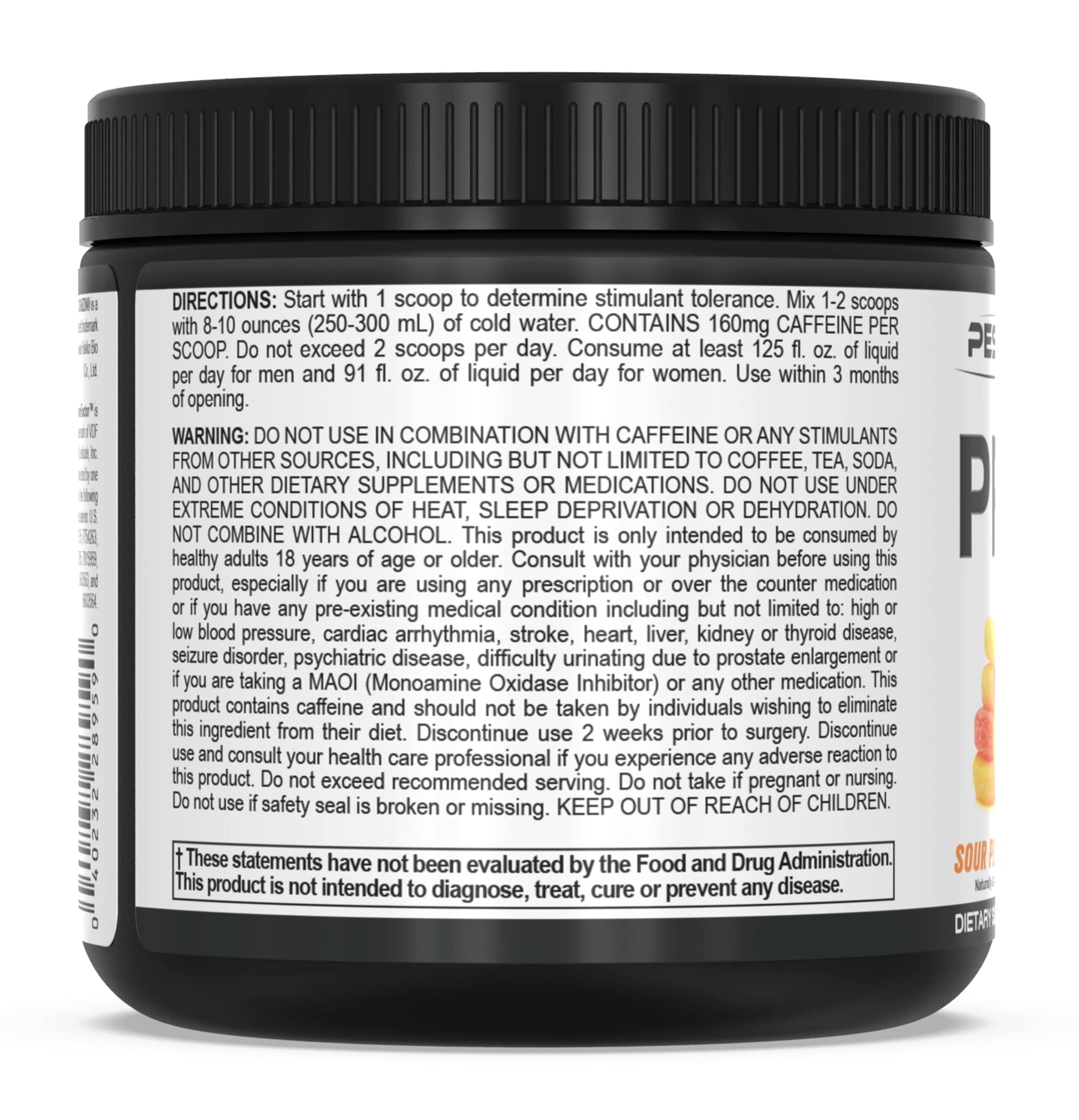 PEScience Prolific Pre Workout Powder, Sour Peach Candy, 40 Scoop, Energy Supplement PEScienceAu supplements