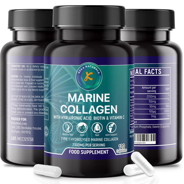 Hydrolysed Marine Collagen Peptides 2300mg - Enhanced with Hyaluronic Acid & Vitamin C Keka NaturalsAu supplements