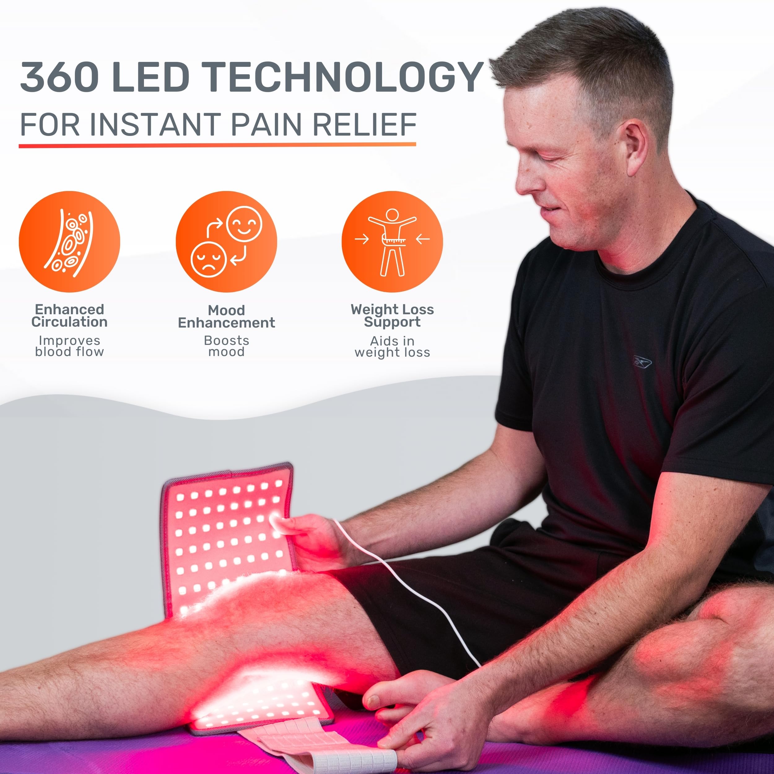 LOOKEE HealGlow Pro Medical Infrared & Red-Light Therapy Belt - LED Technology - 60W Powerful LOOKEEAu supplements