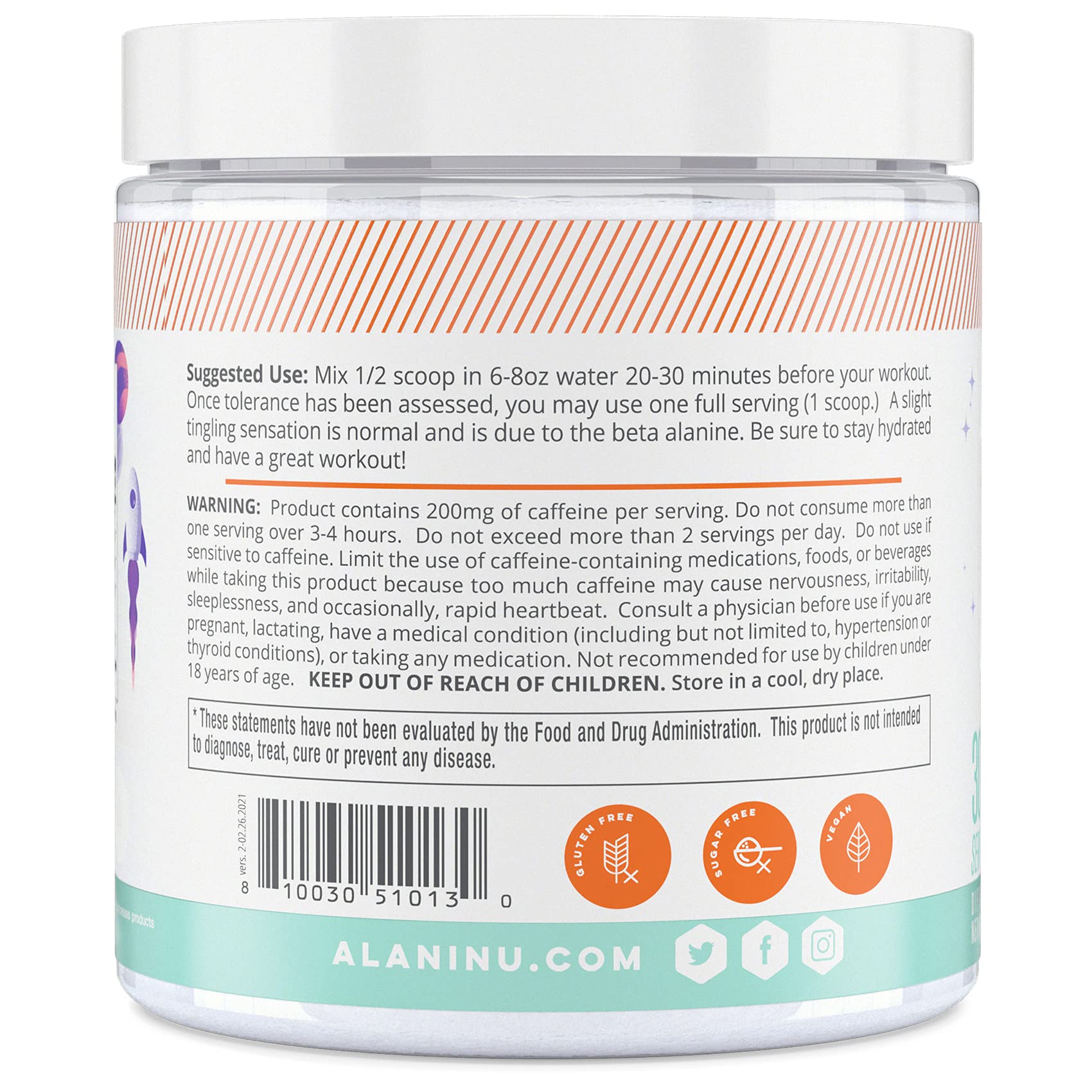 Alani Nu Pre Workout Powder | Amino Energy Boost | Endurance Supple Alani NuUS supplements