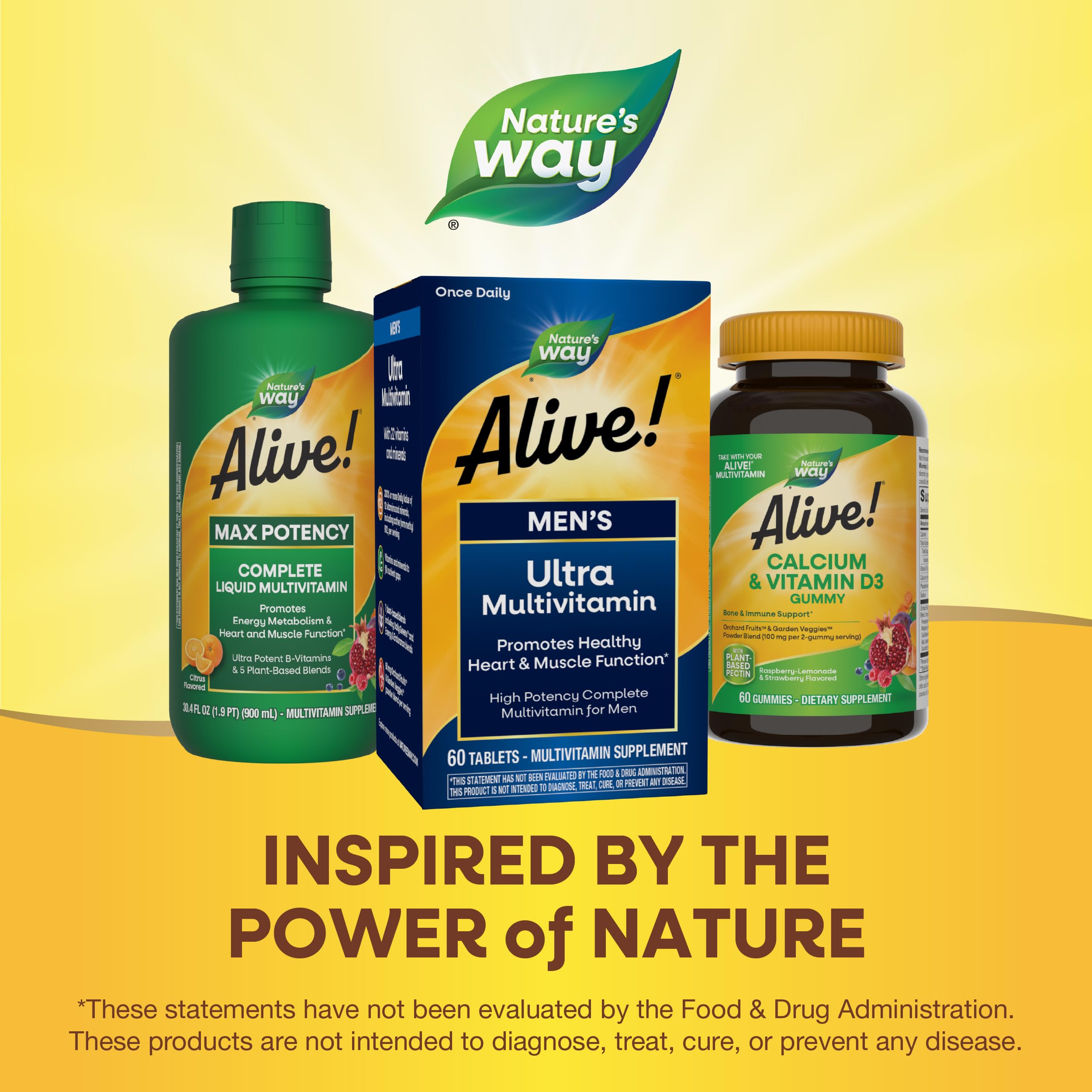 Nature's Way Alive! Men's Daily Ultra Multivitamin, High Potency Formula, Promotes Heart & Muscle Function Nature's WayAu supplements
