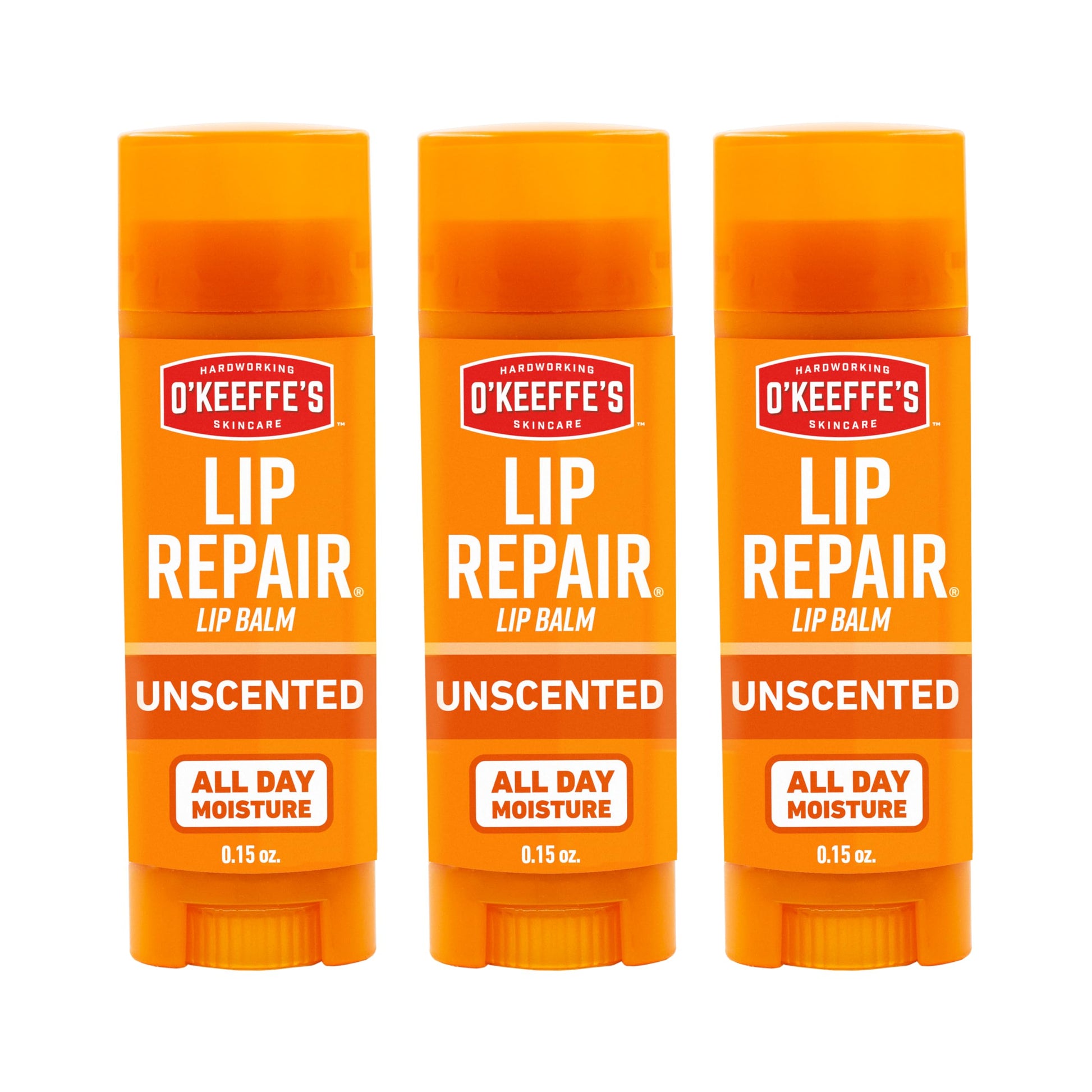 O'Keeffe's Lip Repair Unscented Lip Balm for Dry, Cracked Lips - Stick (3 Pack) - Moisturizer for Very Dry Lips O'Keeffe'sAu supplements