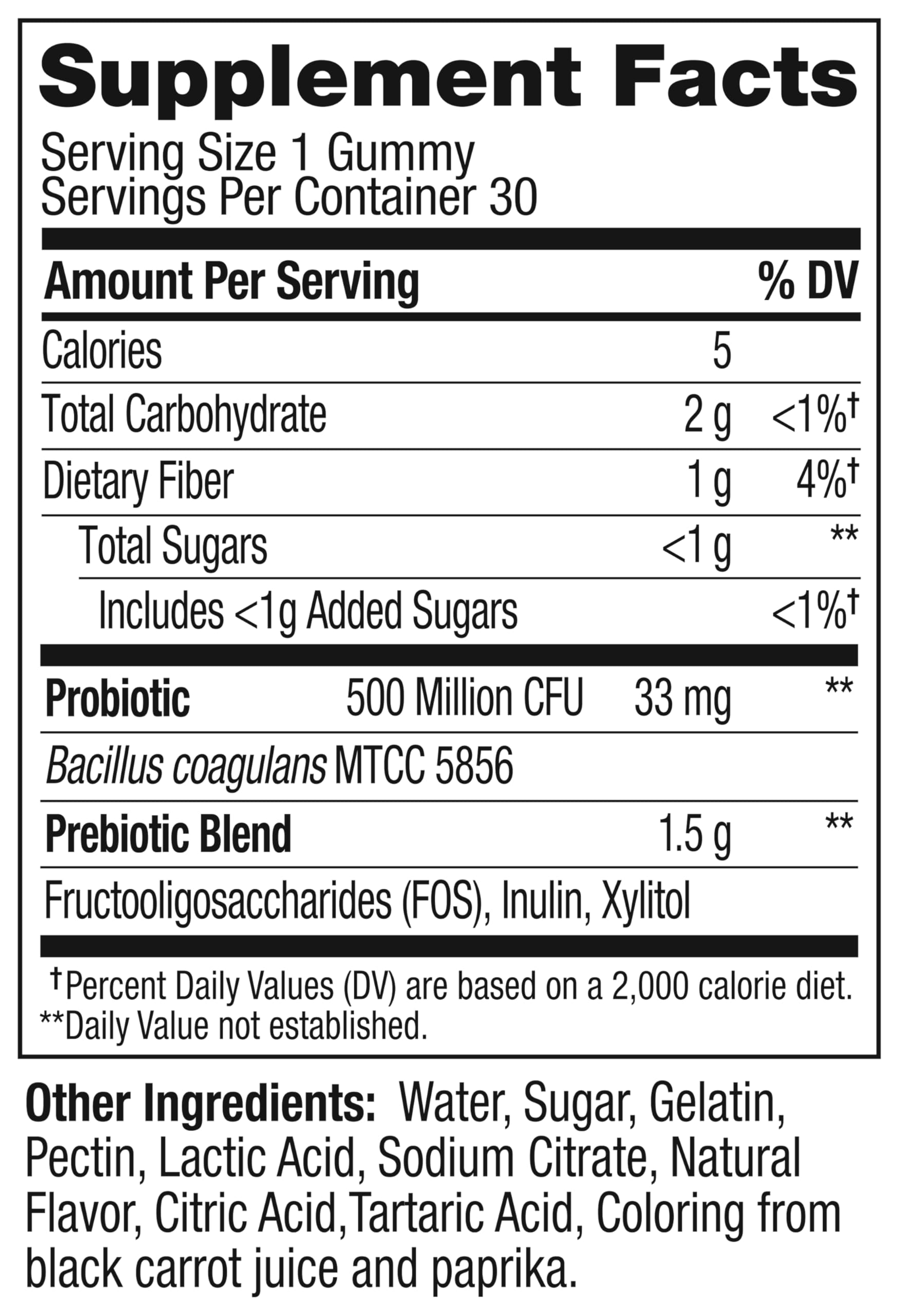 OLLY Probiotic + Prebiotic Gummy, Digestive Support and Gut Health, 500 Million CFUs, Fiber, Adult Chewable Supplement for Men and Women, Peach, 30 Day Supply - 30 Count OLLYAu supplements