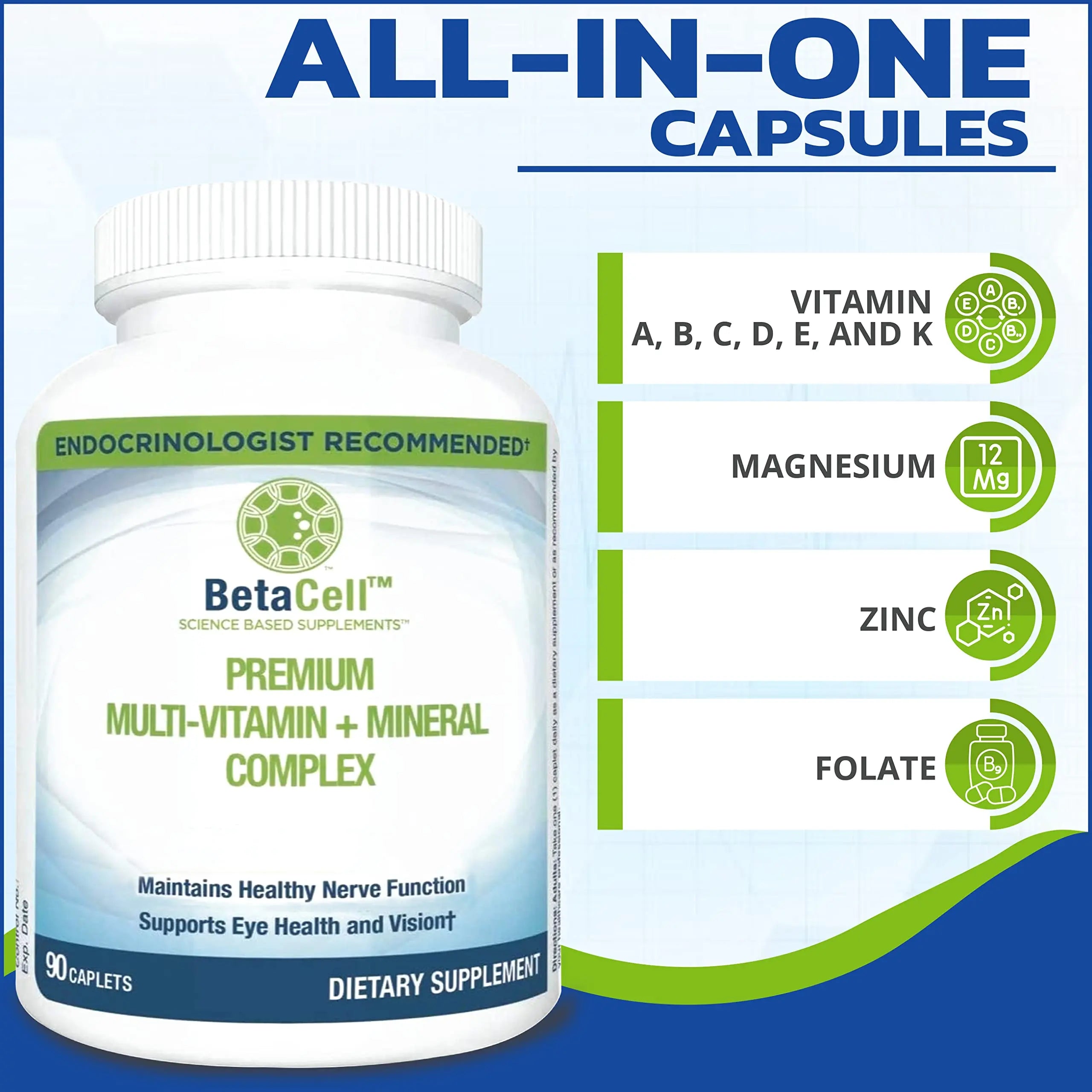 BETACELL Multivitamin Mineral Complex - Multivitamin for Men and Women - Vitamin Supplements - Pure Encapsulations Multivitamin BETACELLAu supplements