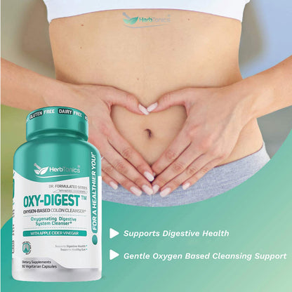Herbtonics Oxygen Based Colon Cleanse and Detox Digestive System Formula | with Apple HerbtonicsUS supplements