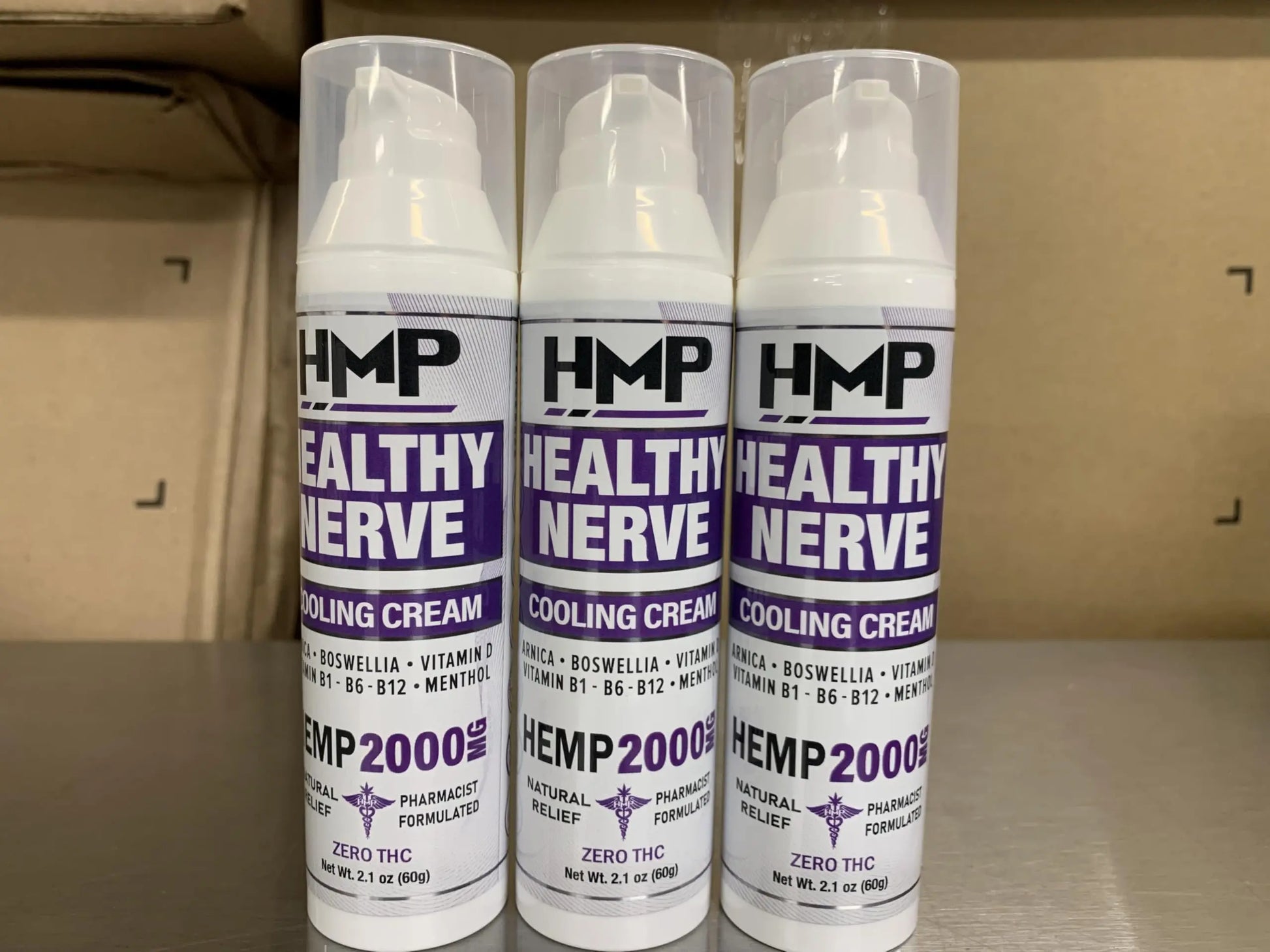 HMP BRANDS Neuropathy Cream Nerve Hemp Cream 2000mg Maximum Strength for Feet, Hands, Legs, Toes, Back. Natural Arnica, Vitamin D3 B1 B6 B12 w Menthol, Made in USA 2.1oz HMP BRANDSAu supplements