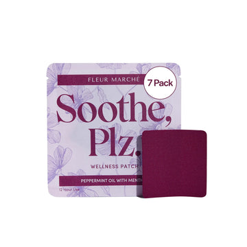 Fleur Marche Soothe, Plz. Botanical Patch - Muscle Recovery Patch with Peppermint Oil & Menthol - Post Night Out, Post Workout, or Daily Relief - Highly Bioavailable - 7 Patches Fleur MarchéAu supplements