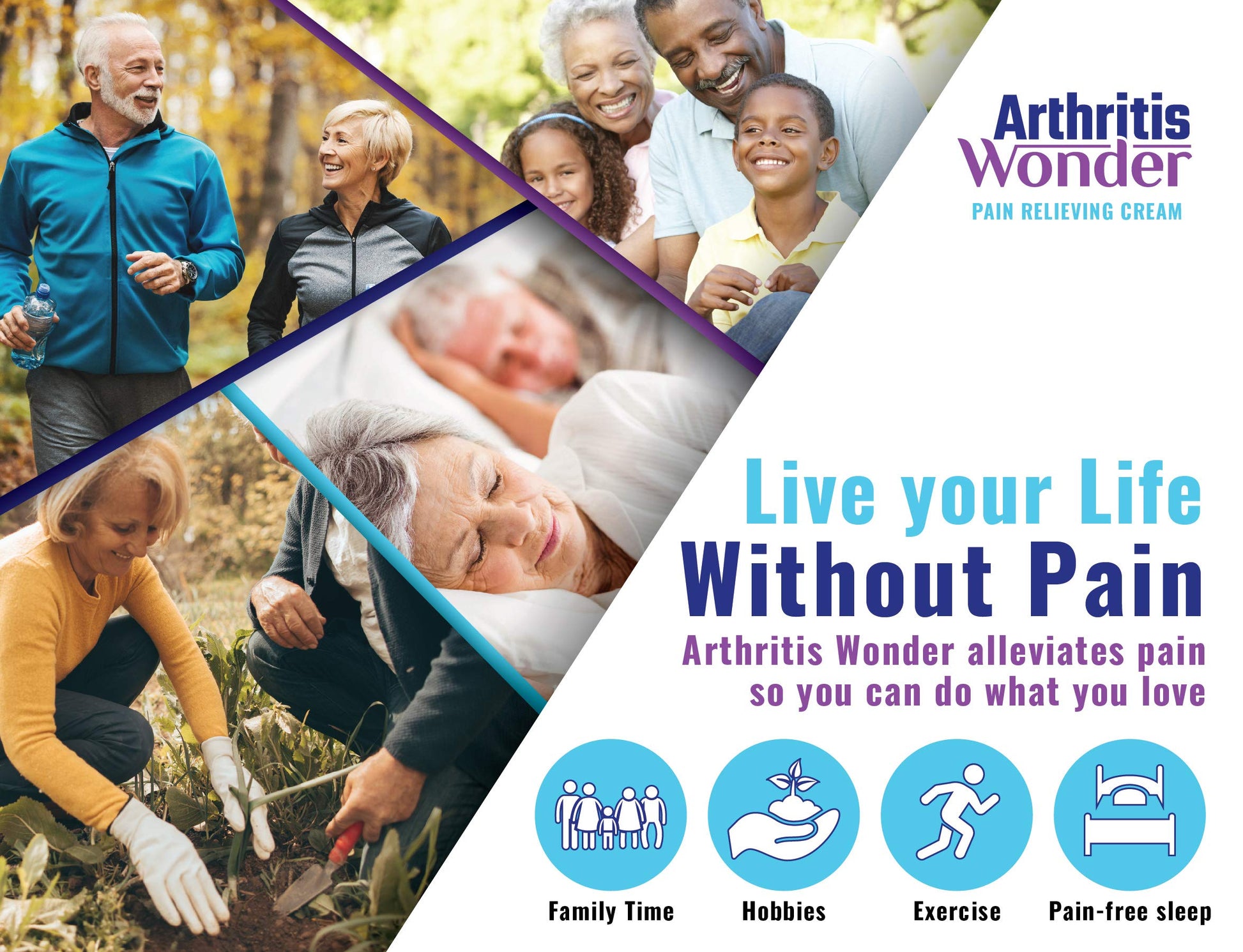 Arthritis Wonder Pain Relief Cream, 4 oz – Arthritis Pain Relief Cream for Hand, Knee, Foot and Wrist Joints – Fast-Acting, Deep Penetrating, Non-Greasy Formula with Natural Wogonin - 2 Pack Arthritis WonderAu supplements