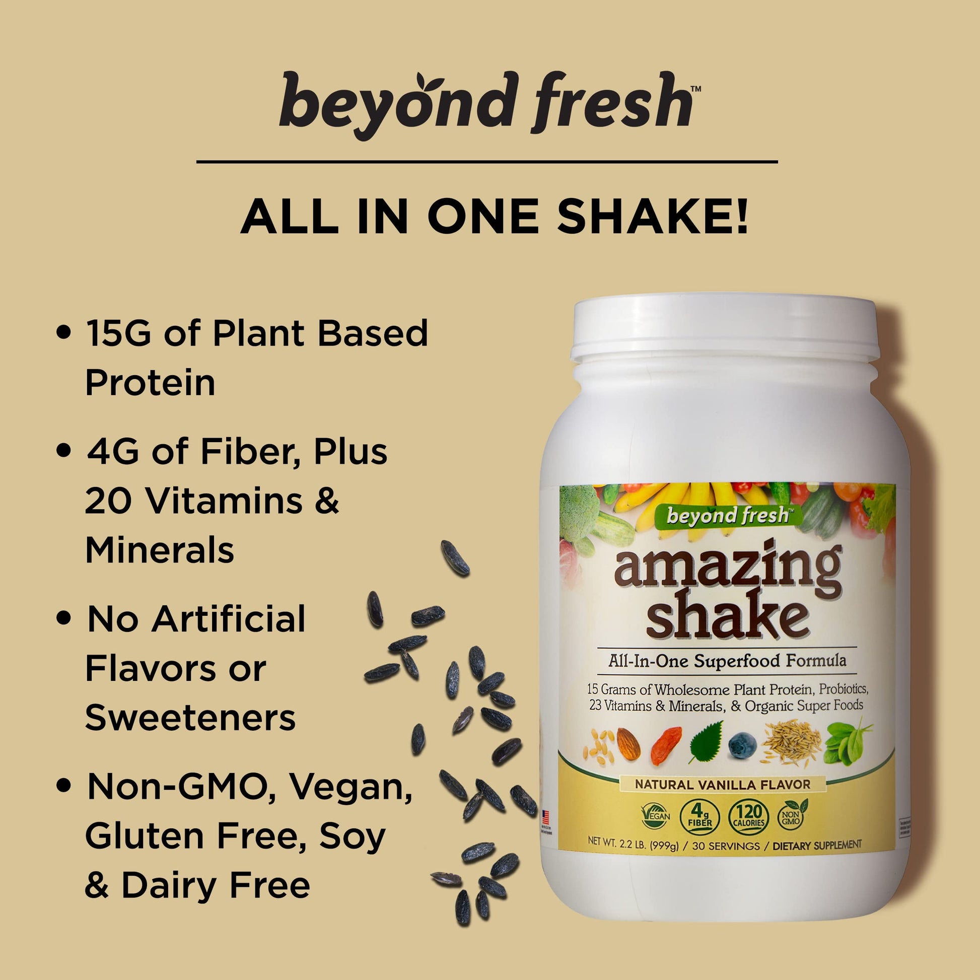Beyond Fresh Amazing Shake, Superfood Formula, Plant Protein Based, Meal Replacement Beyond FreshAu supplements