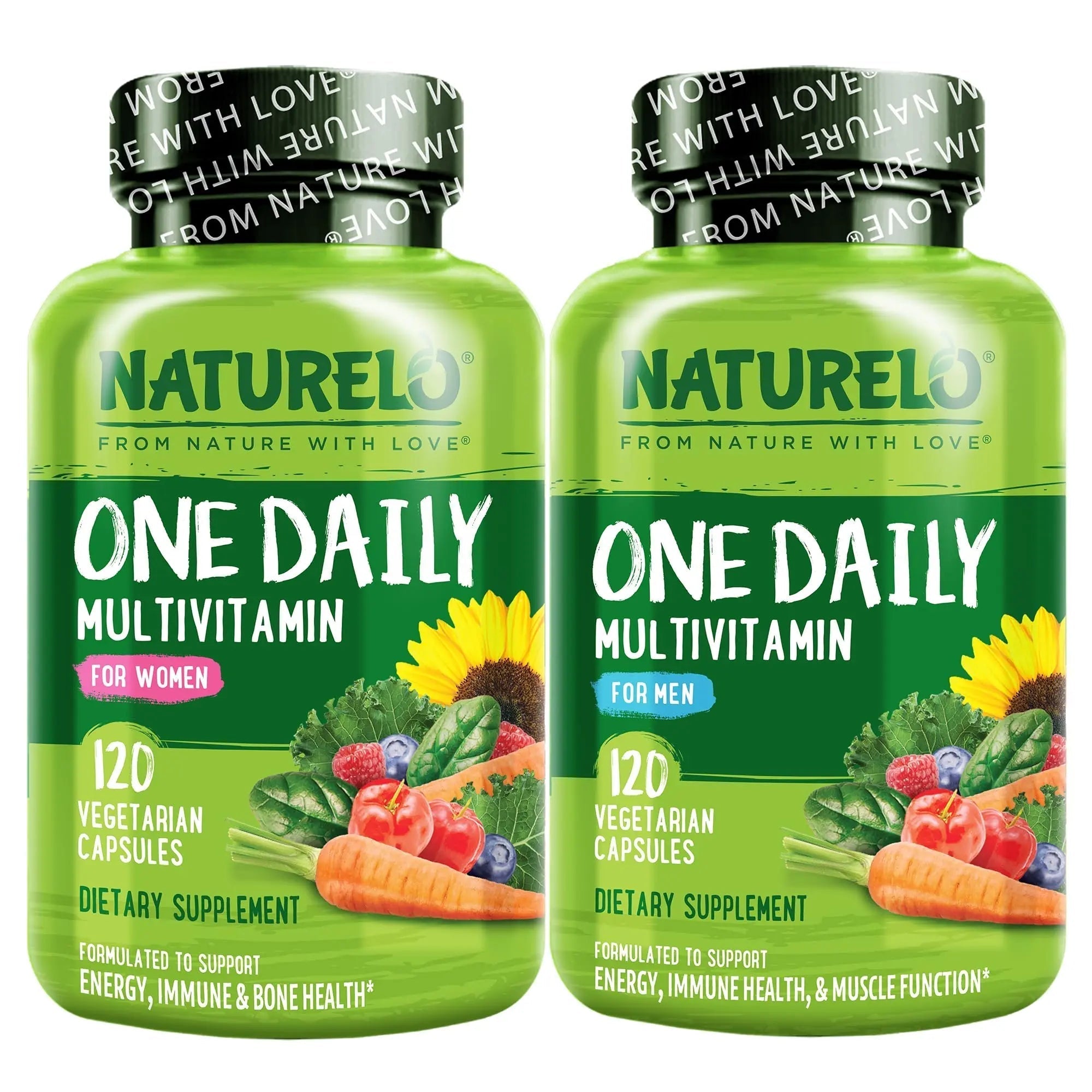 NATURELO One Daily Multivitamin for Men, 120 Vegetarian Capsules One Daily Multivitamin for Women NATURELOAu supplements