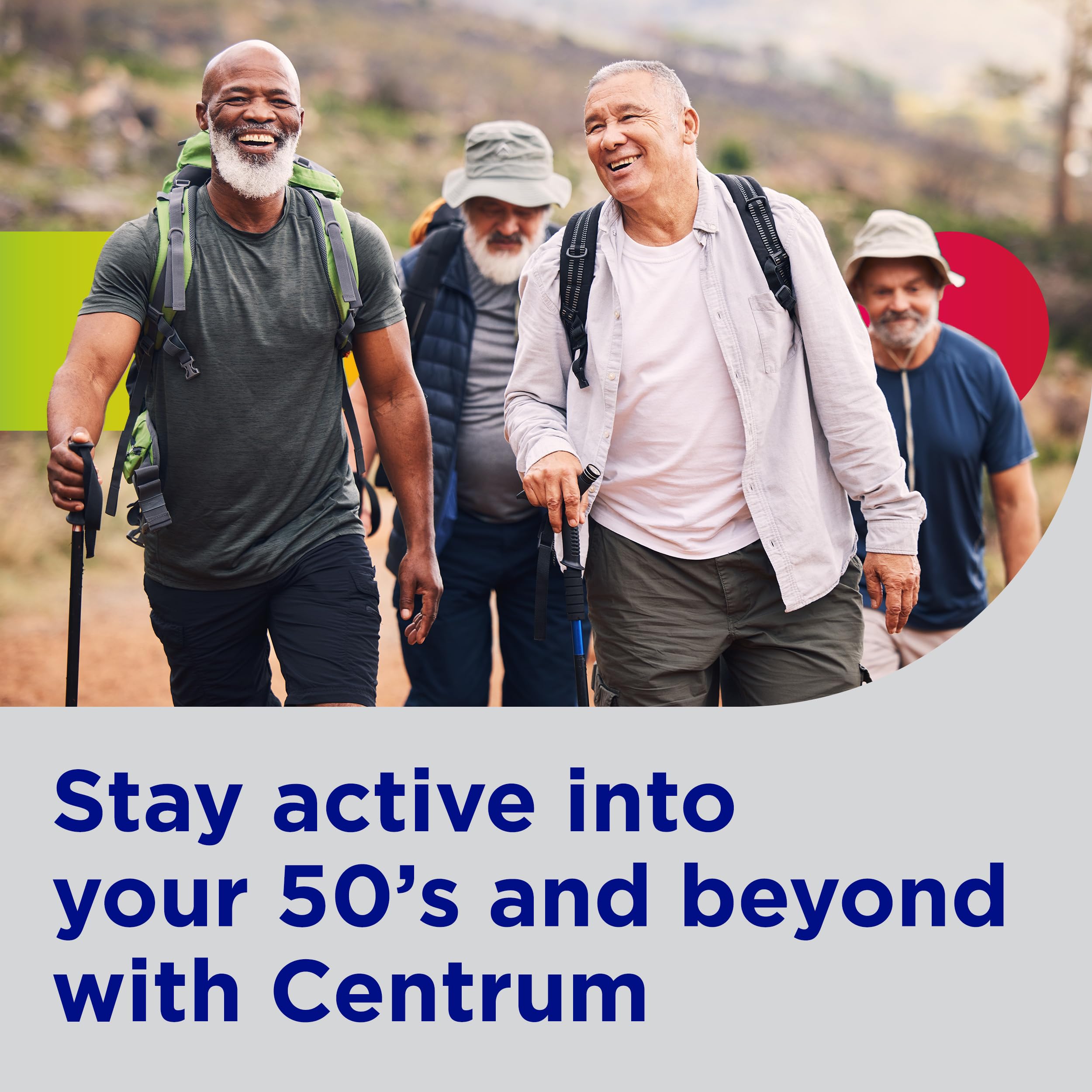 Centrum Silver Multivitamin for Men 50 Plus, Multimineral Supplement, Vitamin D3, B-Vitamins and Zinc, Gluten Free, Non-GMO Ingredients, Supports Memory CentrumAu supplements