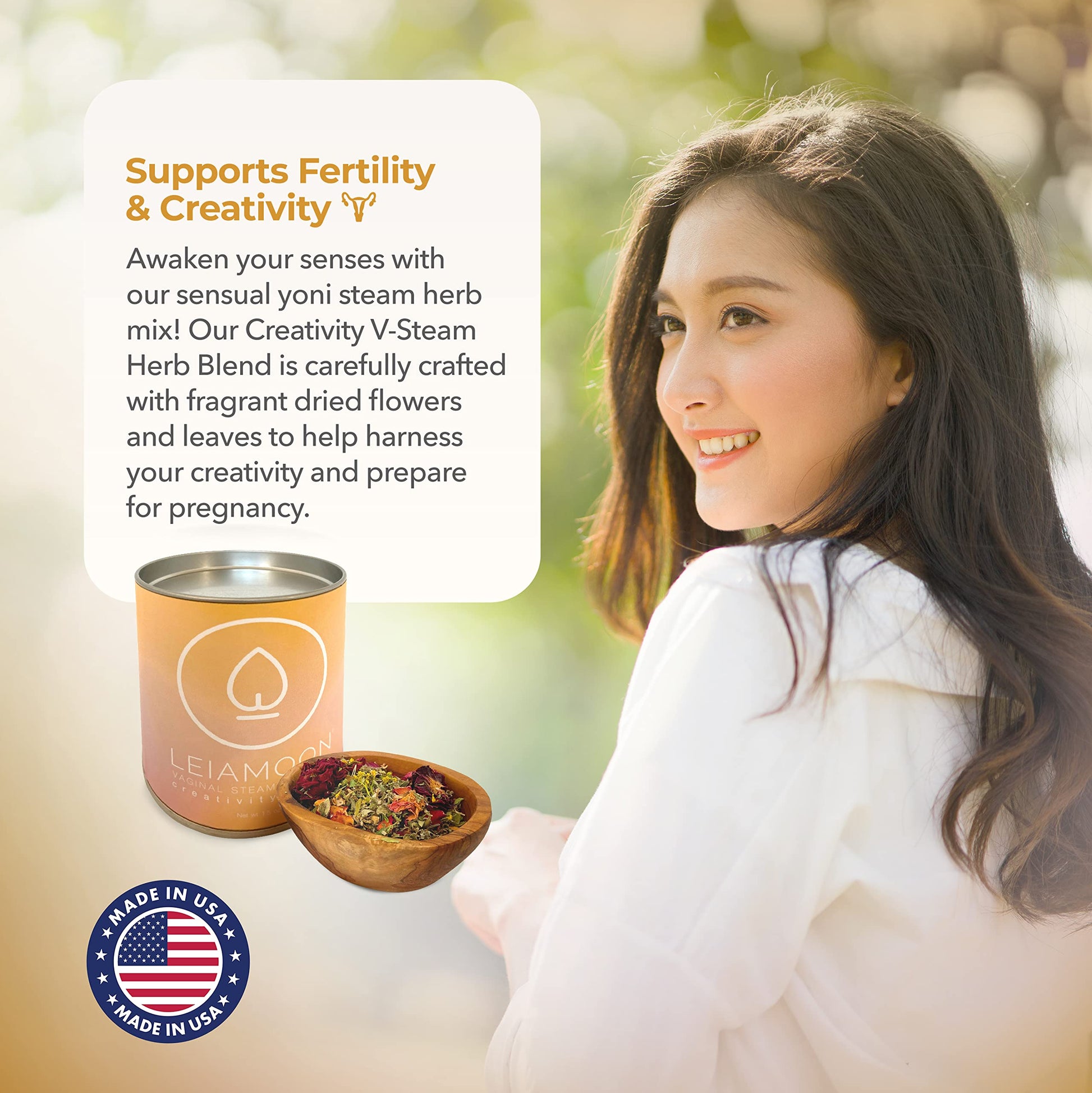 Yoni Steam Herbs Creativity Blend, Receptivity & Fertility Yoni Herbs for Cleansing and Toning LeiamoonAu supplements