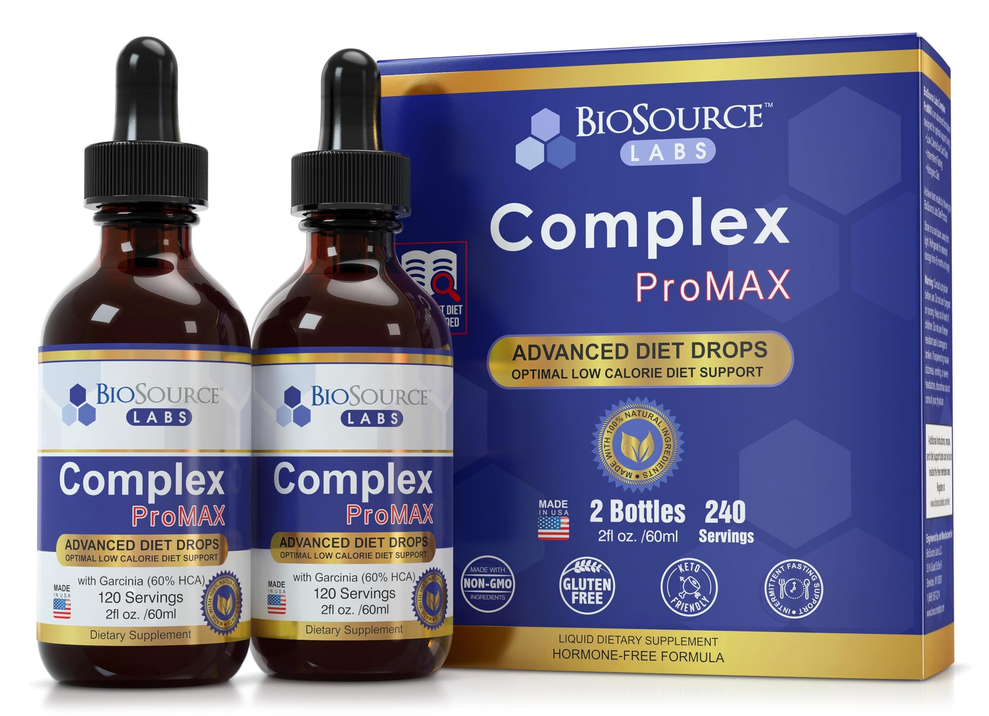 BioSource Labs Complex ProMAX Premium Diet Drops (2 x 2 oz Bottle) BioSource LabsUS supplements