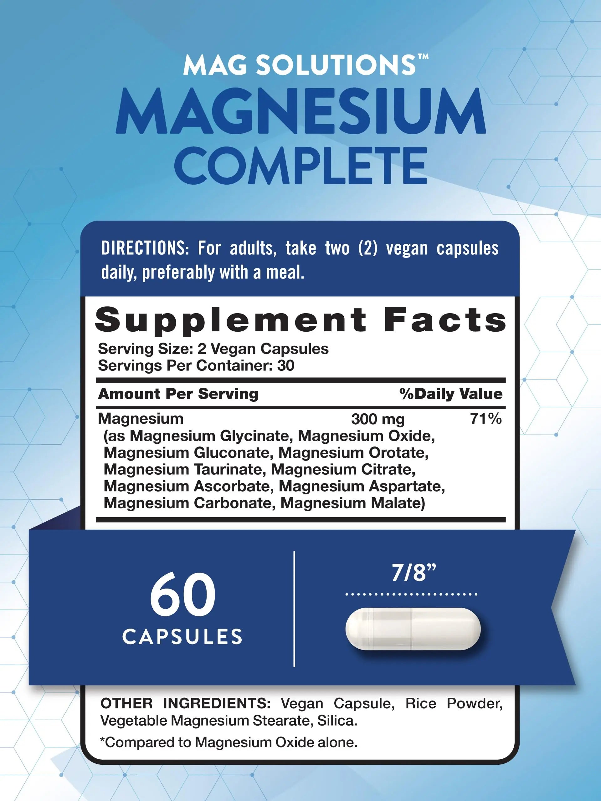 Nature's Truth Magnesium Complex Supplement 10 Forms | 300mg | 60 Capsules | Glycinate, Citrate, Plus More | Vegan, Non-GMO & Gluten Free Nature's Truthnz supplements