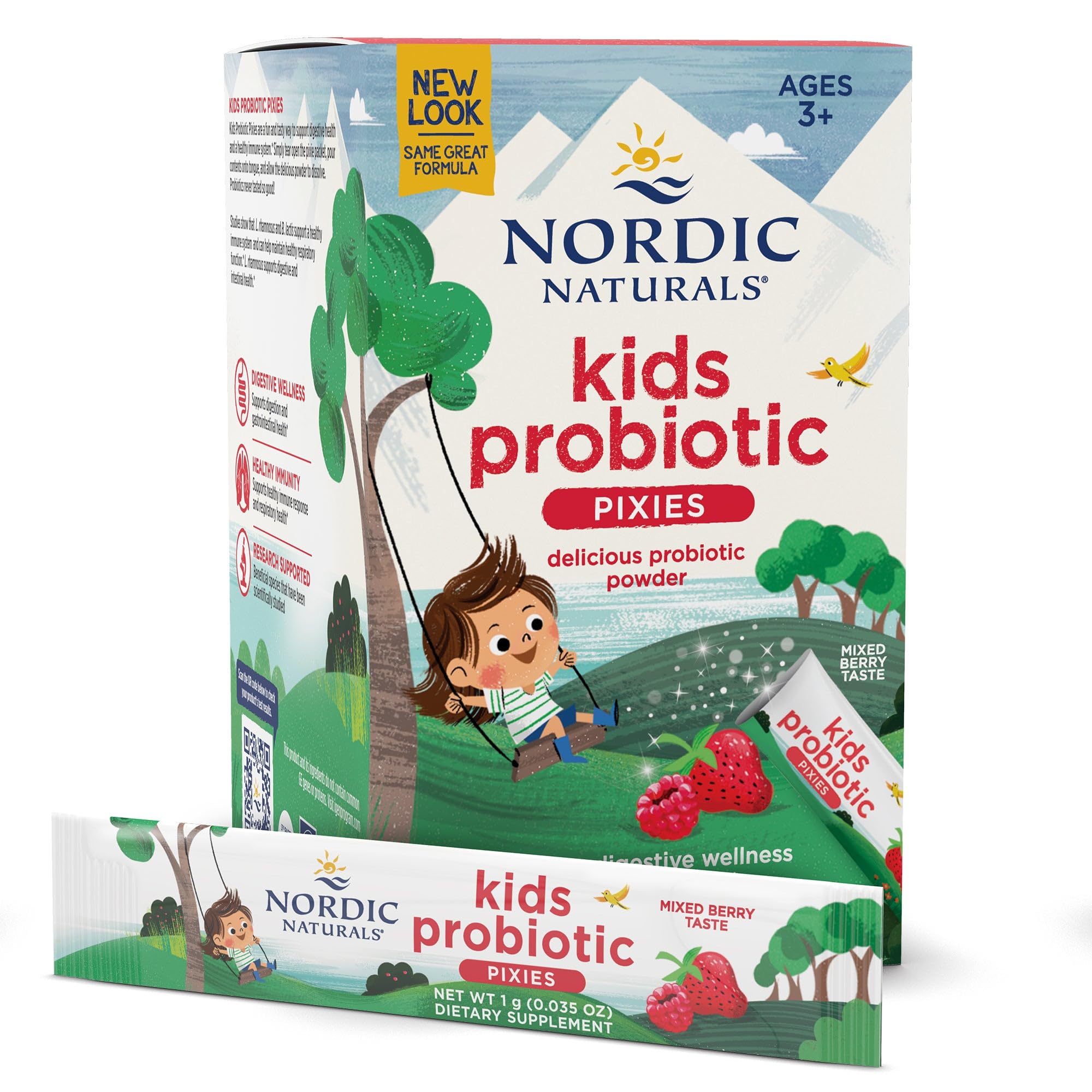 Nordic Naturals Children's Vegan Probiotic Powder Bundle - Baby’s Nordic Flora Probiotic Powder, Unflavored - 30 Packets - 4 Billion CFU Nordic NaturalsAu supplements