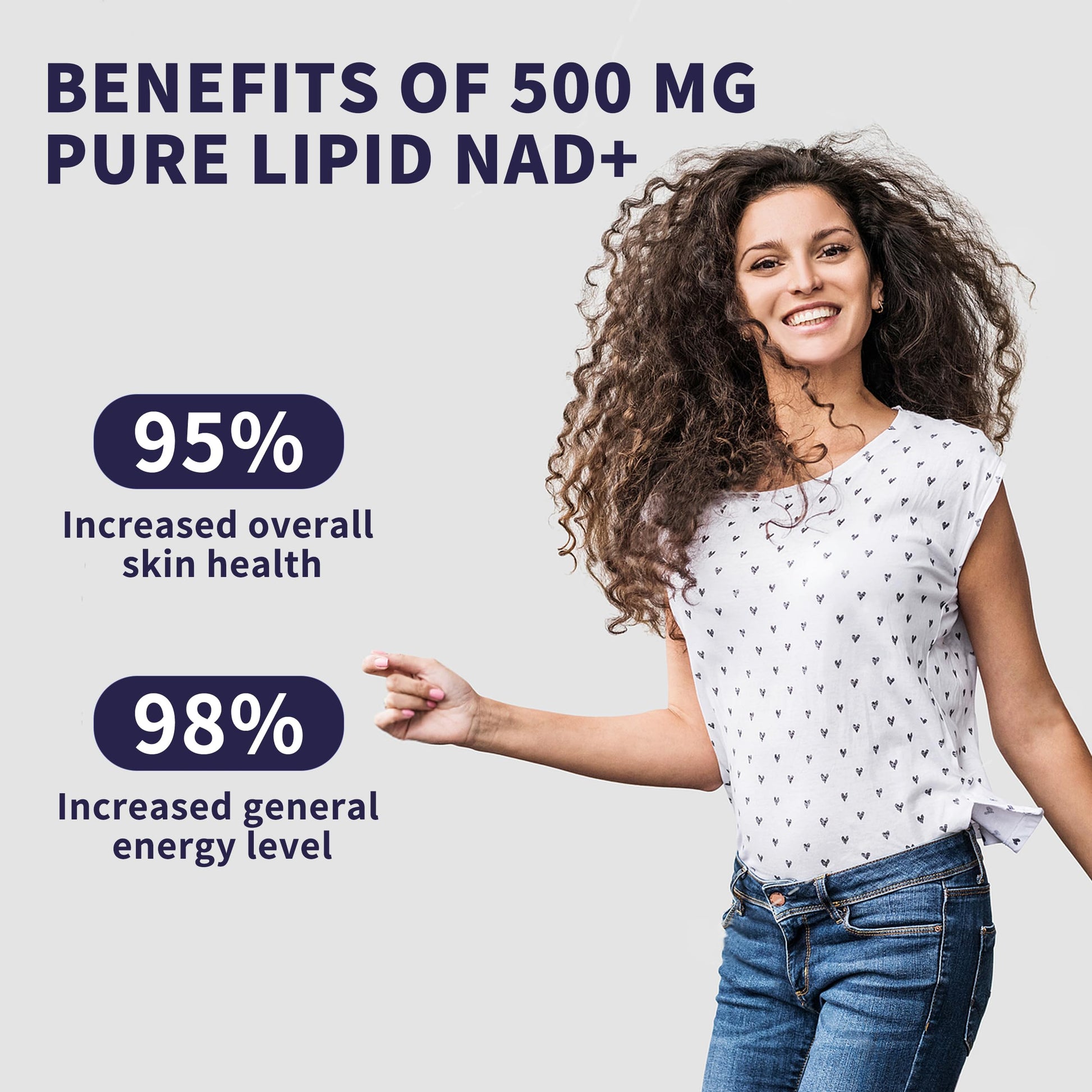 Women's NAD Liquid Supplement, Pure 500mg Liposomal NAD - Cell Regeneration，Energy Support, Vegan,Sugar Free，Additives Free HudetexAu supplements