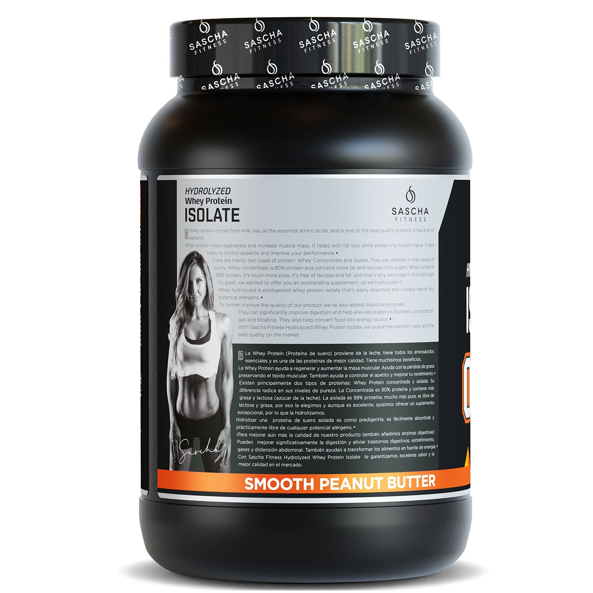 SASCHA FITNESS Hydrolyzed Whey Protein Isolate,100% Grass-Fed ,2.3 Pounds SASCHA FITNESSUS supplements