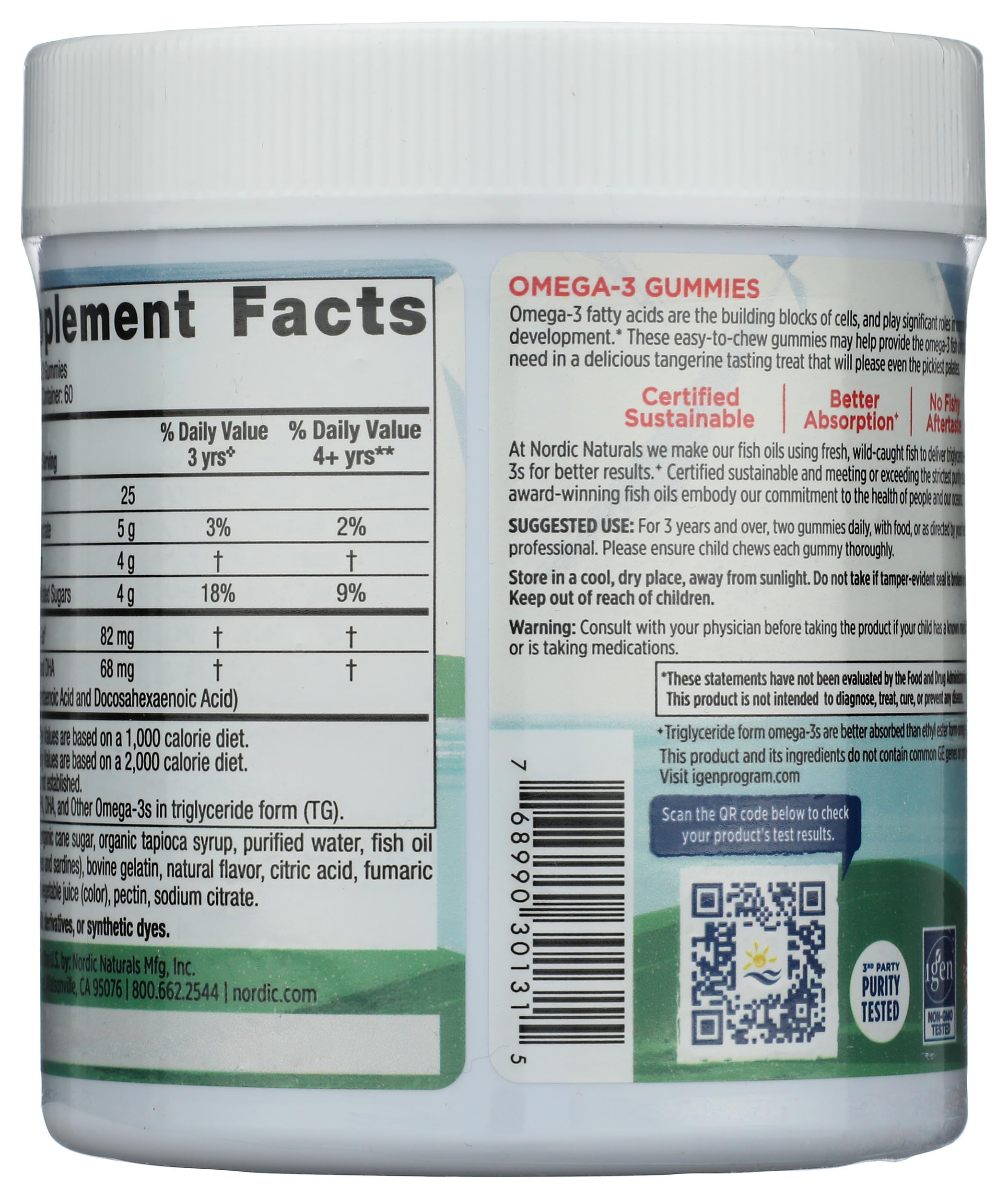 Nordic Naturals Nordic Omega 3 Gummies, 120 Ct Nordic NaturalsAu supplements