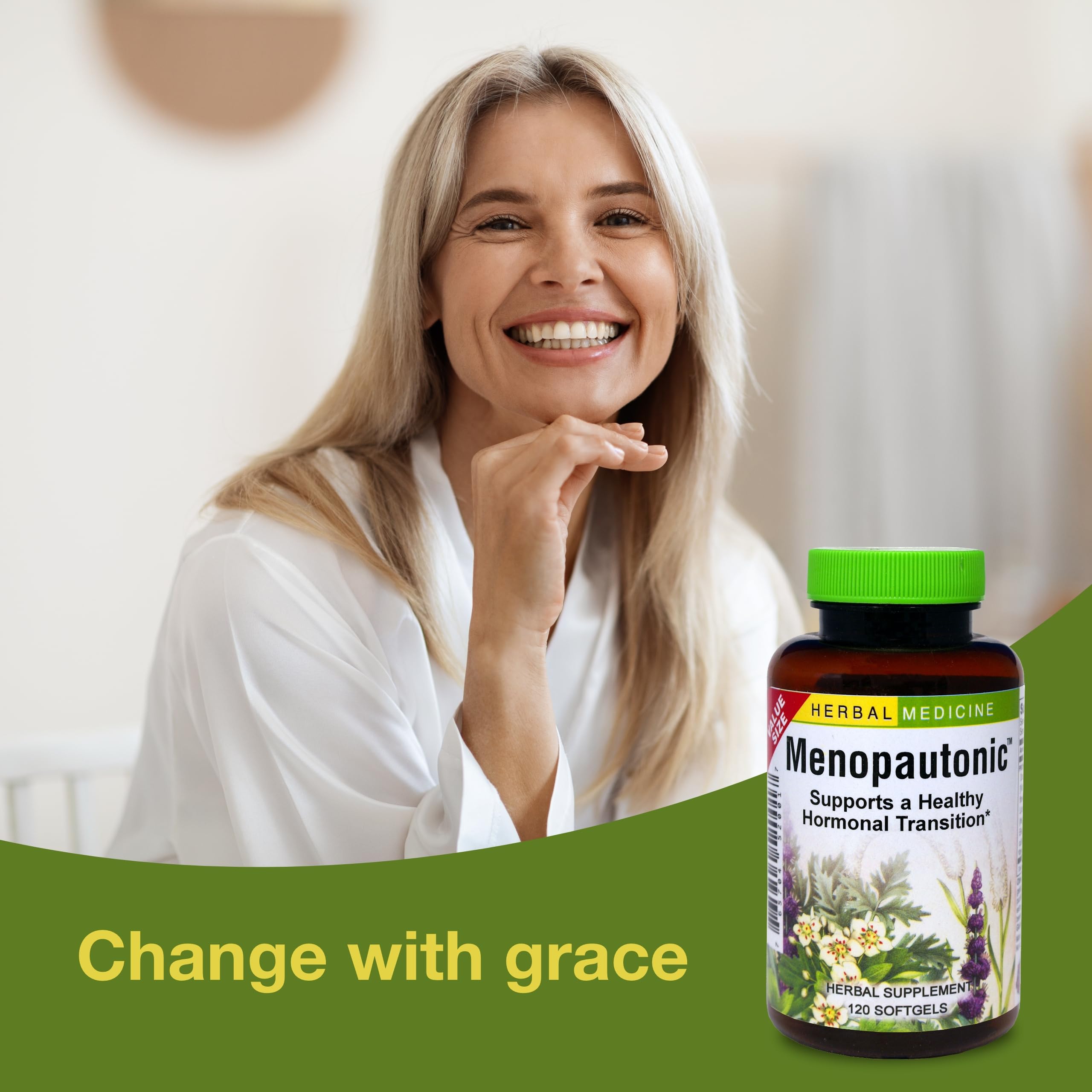 Herbs Etc. Menopautonic Softgels - Essential Supplement for Women - Hormonal Transition Support Supplement - Offers Menopausal Support with Dong Quai & Motherwort - 120 Softgels (120 Servings) Herbs Etc.Au supplements