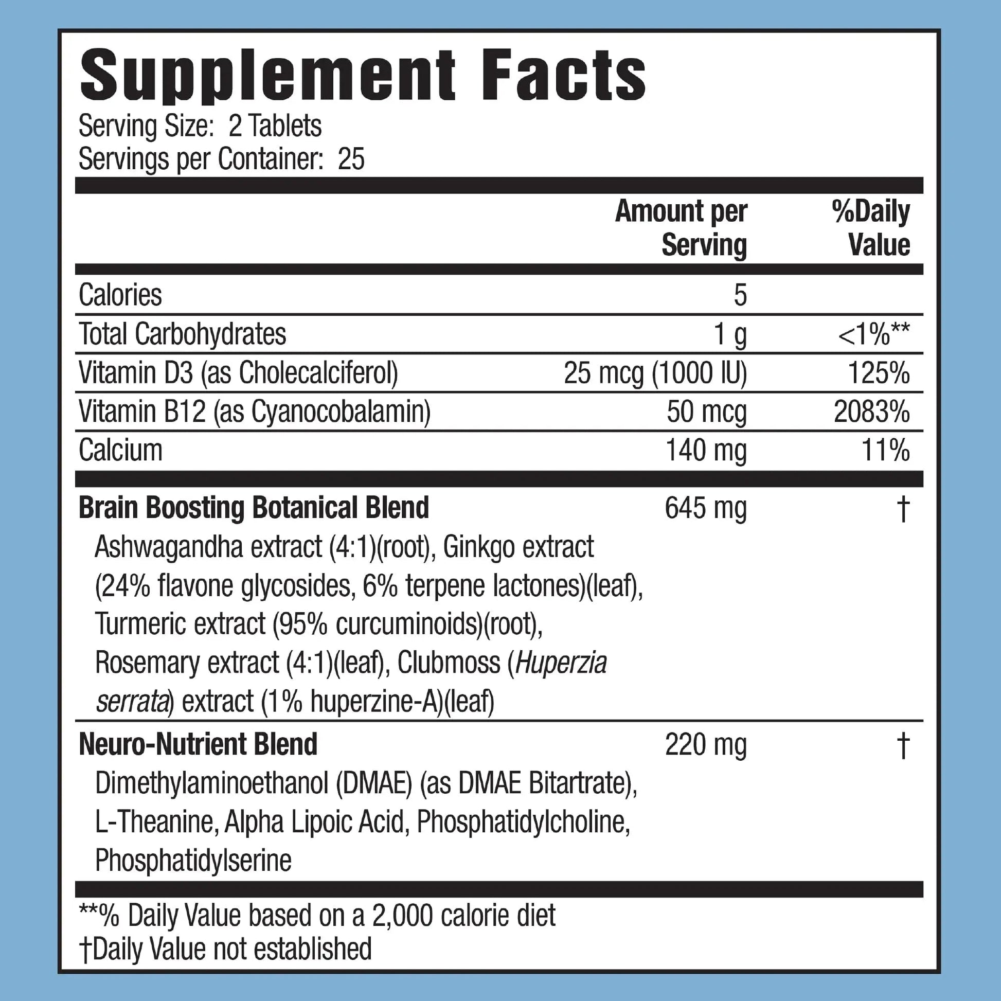 Applied Nutrition Healthy Brain All-Day Focus - 50 Tablets - Powerful 3-in-1 Brain Booster with Turmeric Extract - 25 Servings Applied NutritionAu supplements