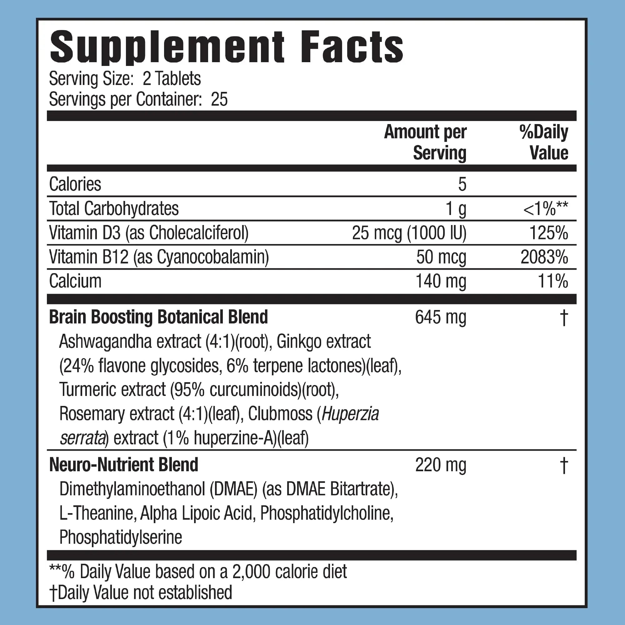 Applied Nutrition Healthy Brain All-Day Focus - 50 Tablets - Powerful 3-in-1 Brain Booster with Turmeric Extract - 25 Servings Applied NutritionAu supplements