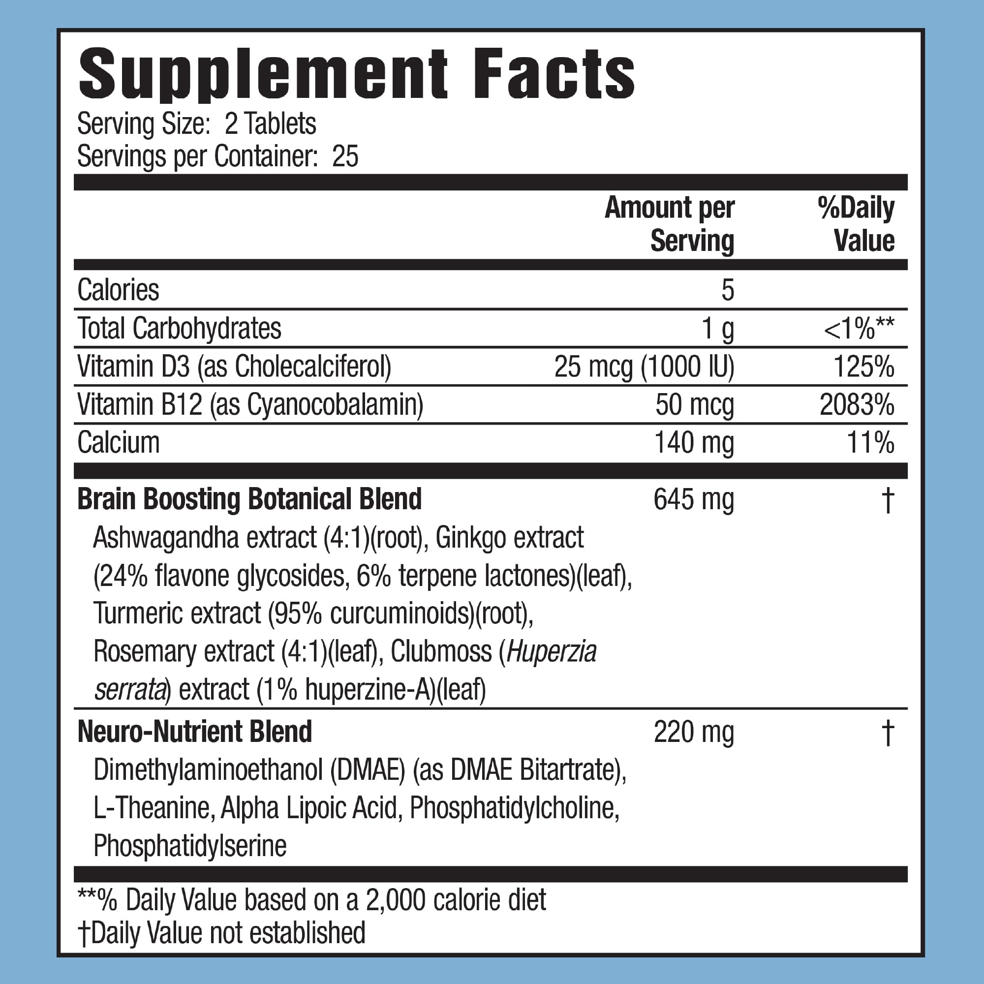Applied Nutrition Healthy Brain All-Day Focus - 50 Tablets - Powerful 3-in-1 Brain Booster with Turmeric Extract - 25 Servings Applied NutritionAu supplements