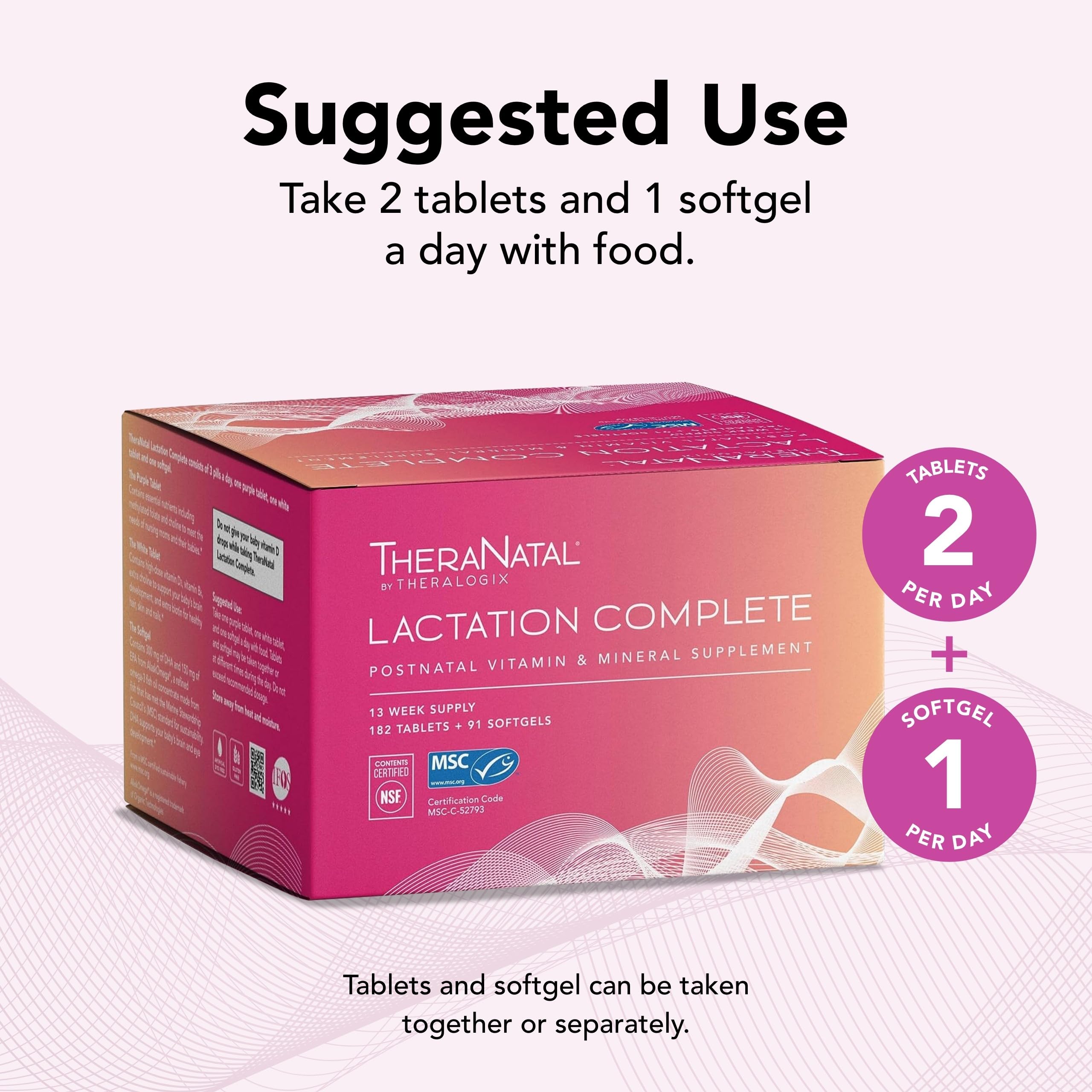 Theralogix TheraNatal Lactation Complete Postnatal Vitamin Supplement - 13-Week TheralogixUS supplements