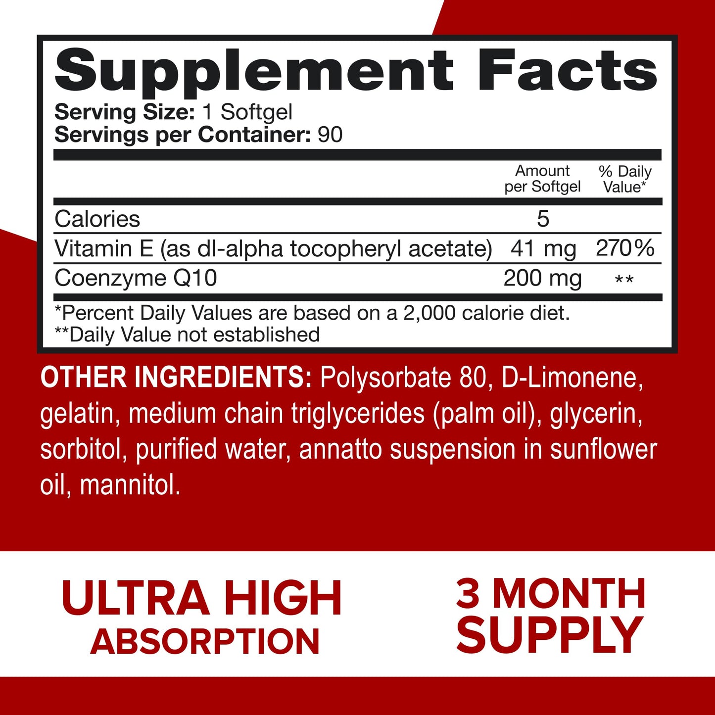 Qunol CoQ10 200mg Softgels, Ultra CoQ10 - Ultra High Absorption Coenzyme Q10 QunolUS supplements