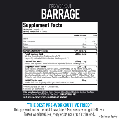 (CORE)ACTIVE Barrage Pre Workout Powder - Preworkout for Women & Men, Creatine (CORE)ACTIVEUS supplements