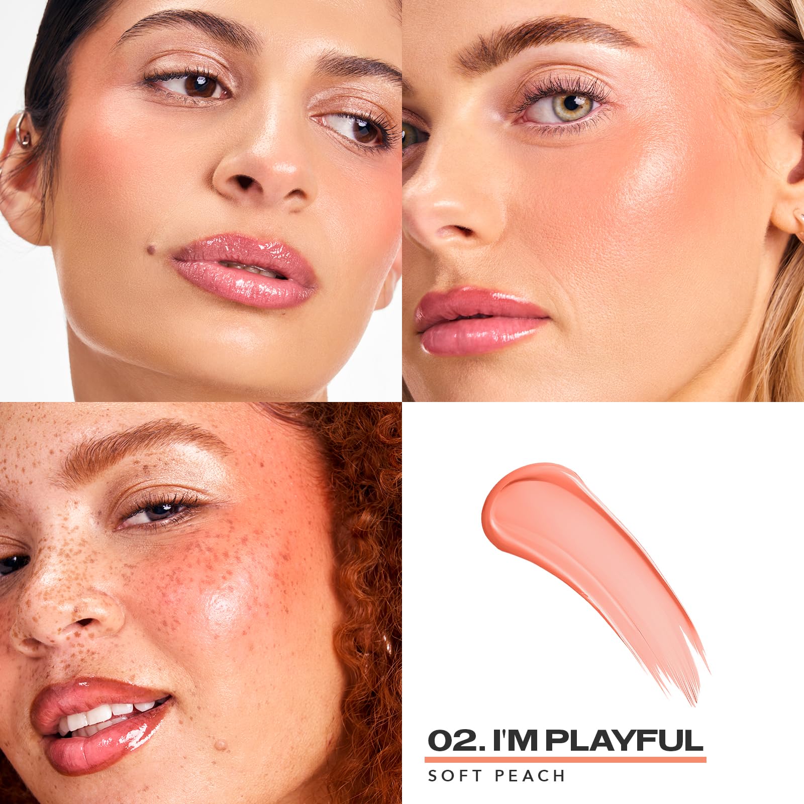 Sacheu Cheek STAY-N Liquid Blush for Cheeks — High Pigment, Buildable, Lightweight Cream Blush for Dewy & Radiant Flushed Cheeks — Long-lasting & Cruelty Free, I'm Playful SacheuAu supplements